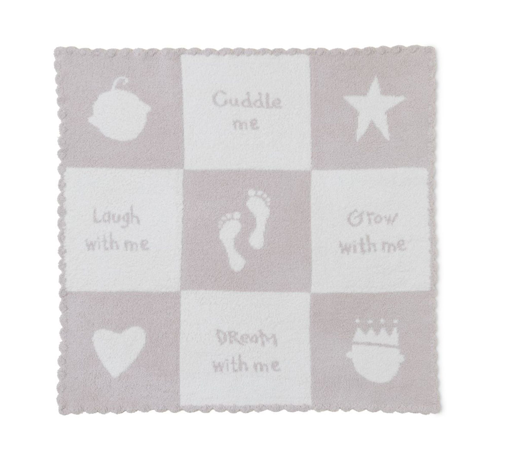 Barefoot Dreams CozyChic Cuddle Receiving Blanket 30"X 30"