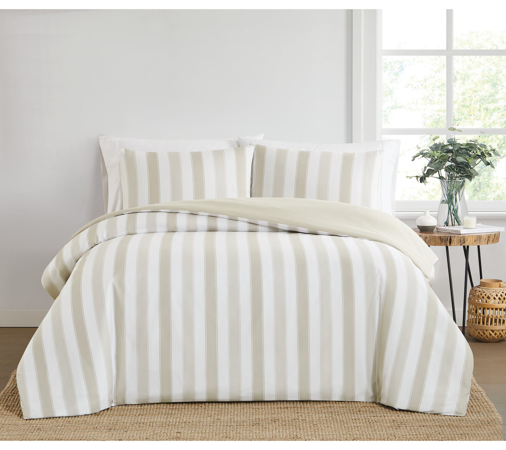 Truly Soft Aiden Stripe Full/Queen 3 Piece Comforter Set