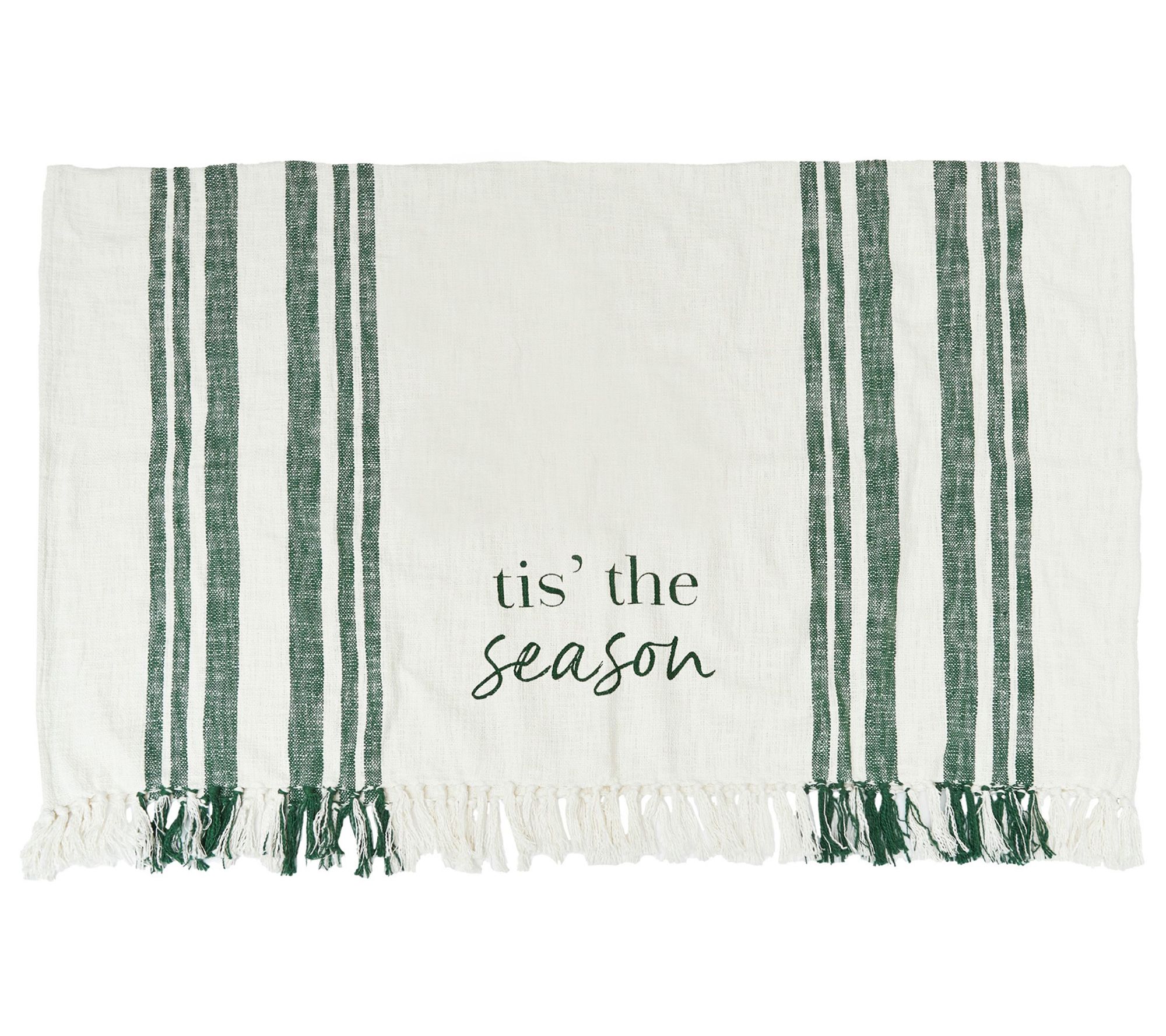 Morgan Tis The Season Woven Christmas Throw Blanket by Valerie