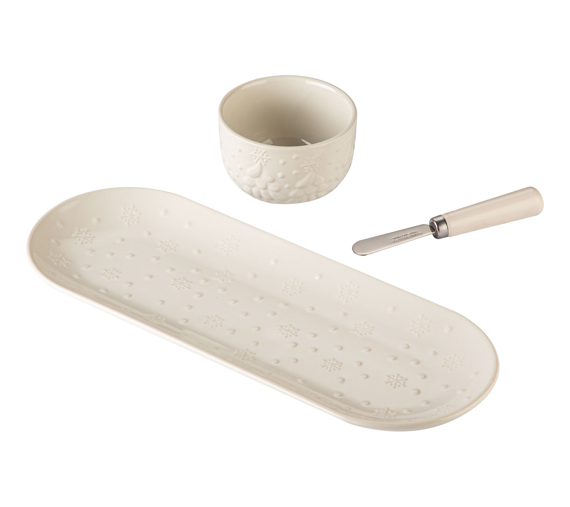 Temp-tations Seasonal 14" Tray with Ramekin and Spreader