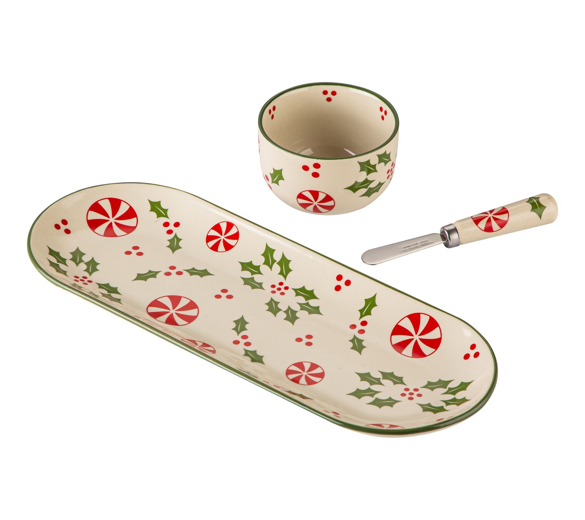 Temp-tations Seasonal 14" Tray with Ramekin and Spreader