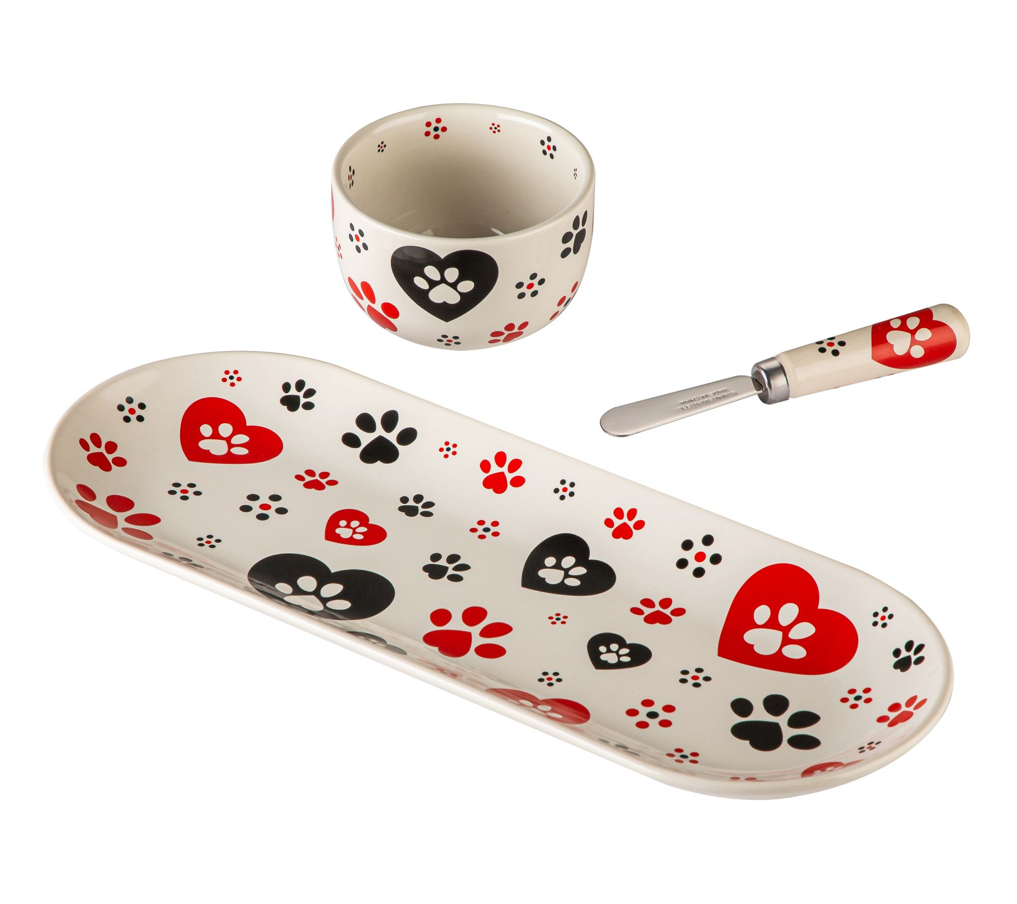 Temp-tations Seasonal 14" Tray with Ramekin and Spreader