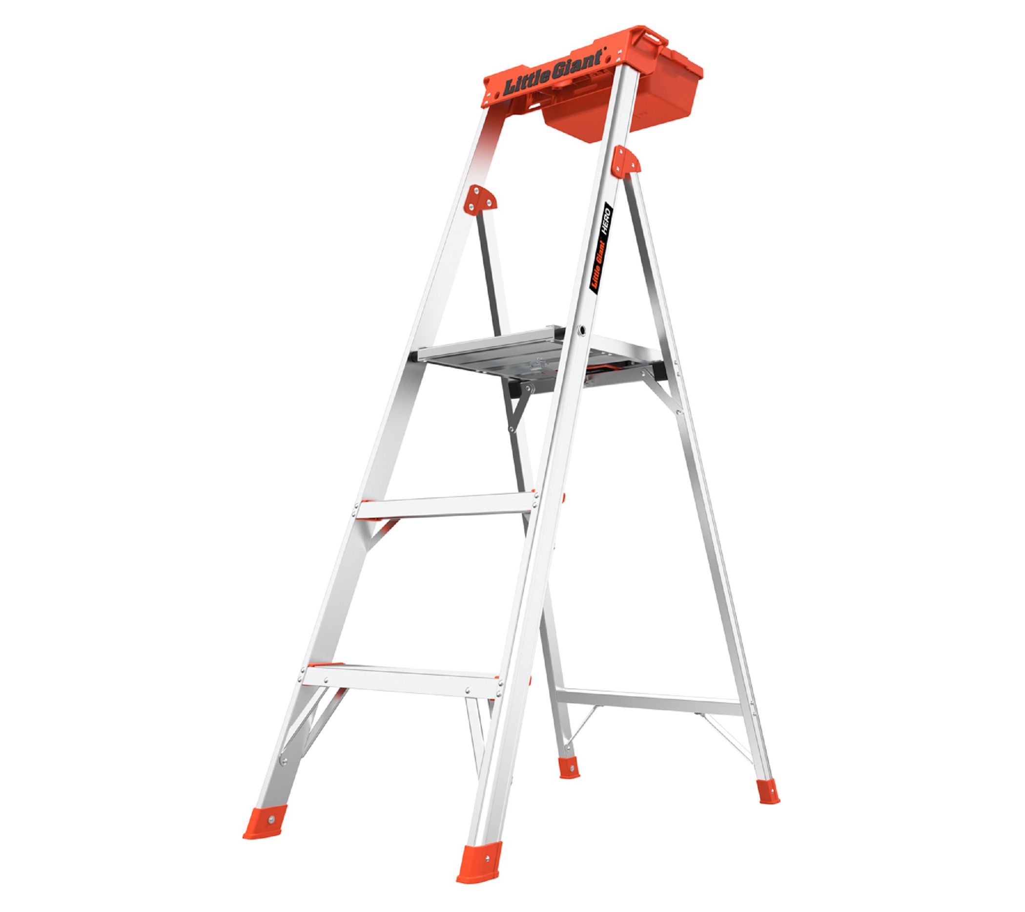 Little Giant Hero 5' Lightweight Step Ladder w/Utility Box
