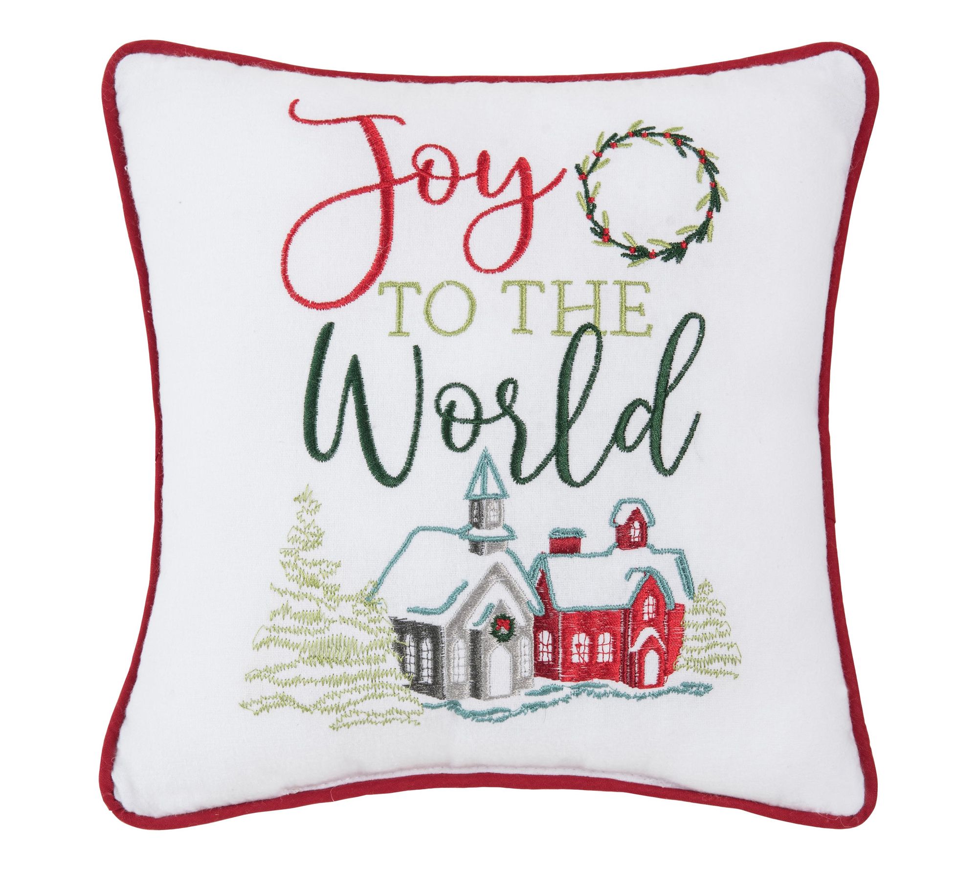 Joy To The World Pillow by Valerie