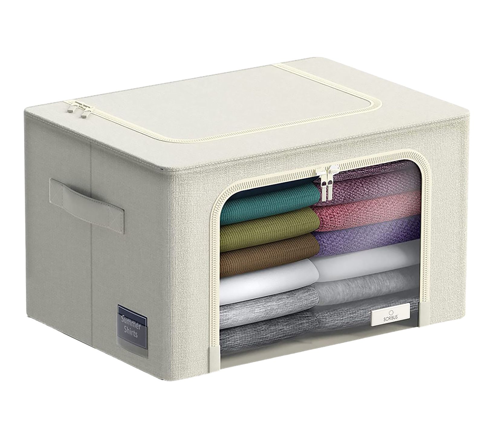 Sorbus Medium Foldable Storage Bin with Window