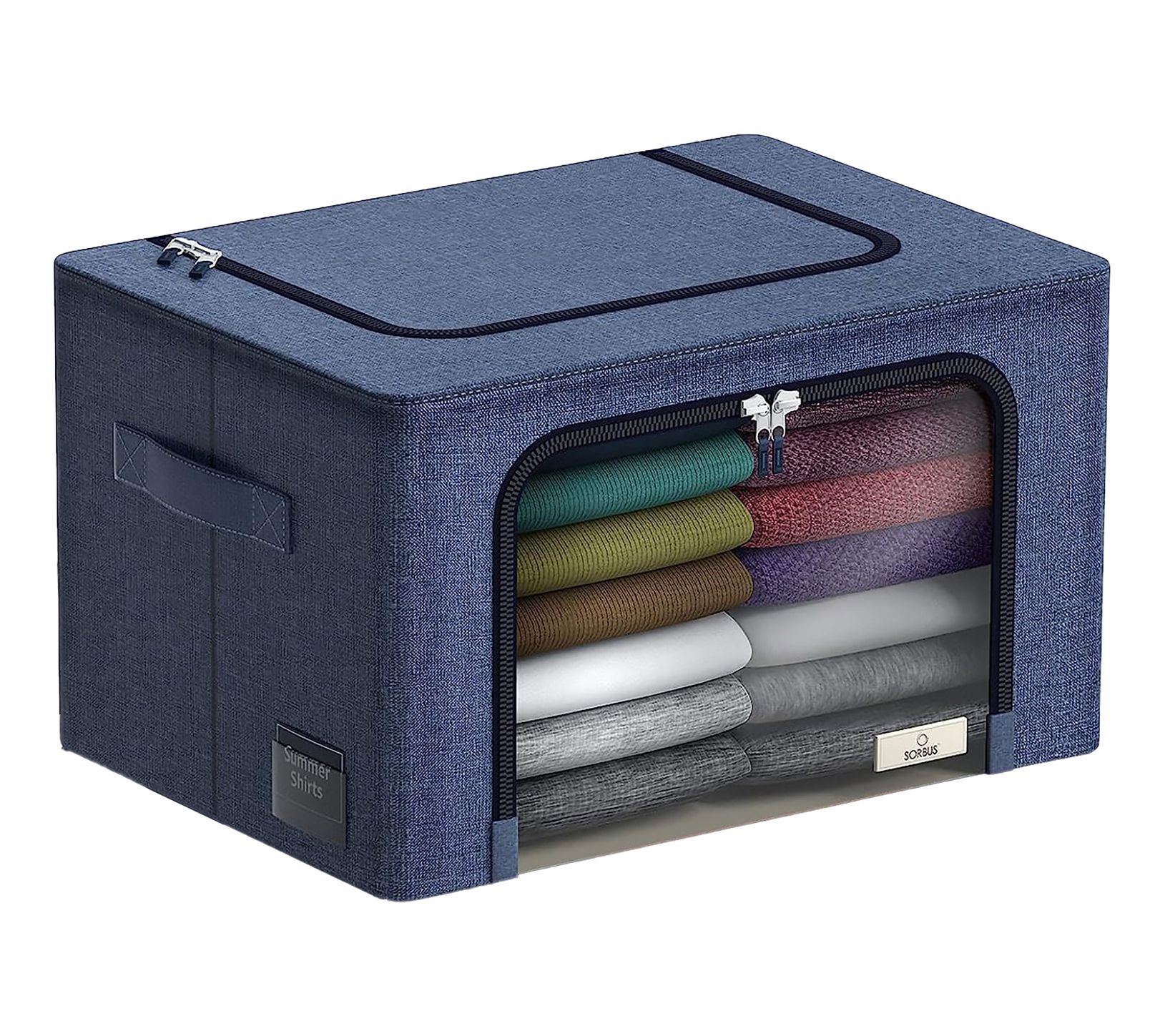 Sorbus Medium Foldable Storage Bin with Window