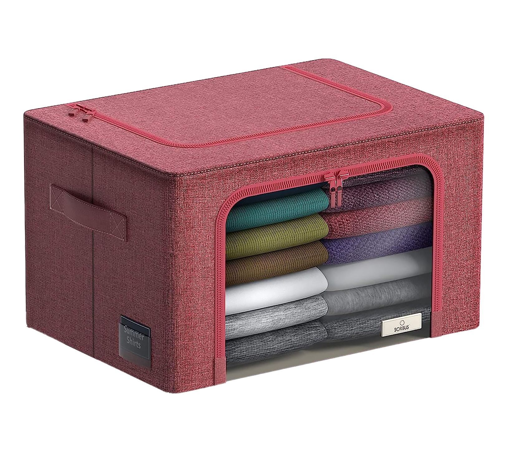 Sorbus Medium Foldable Storage Bin with Window