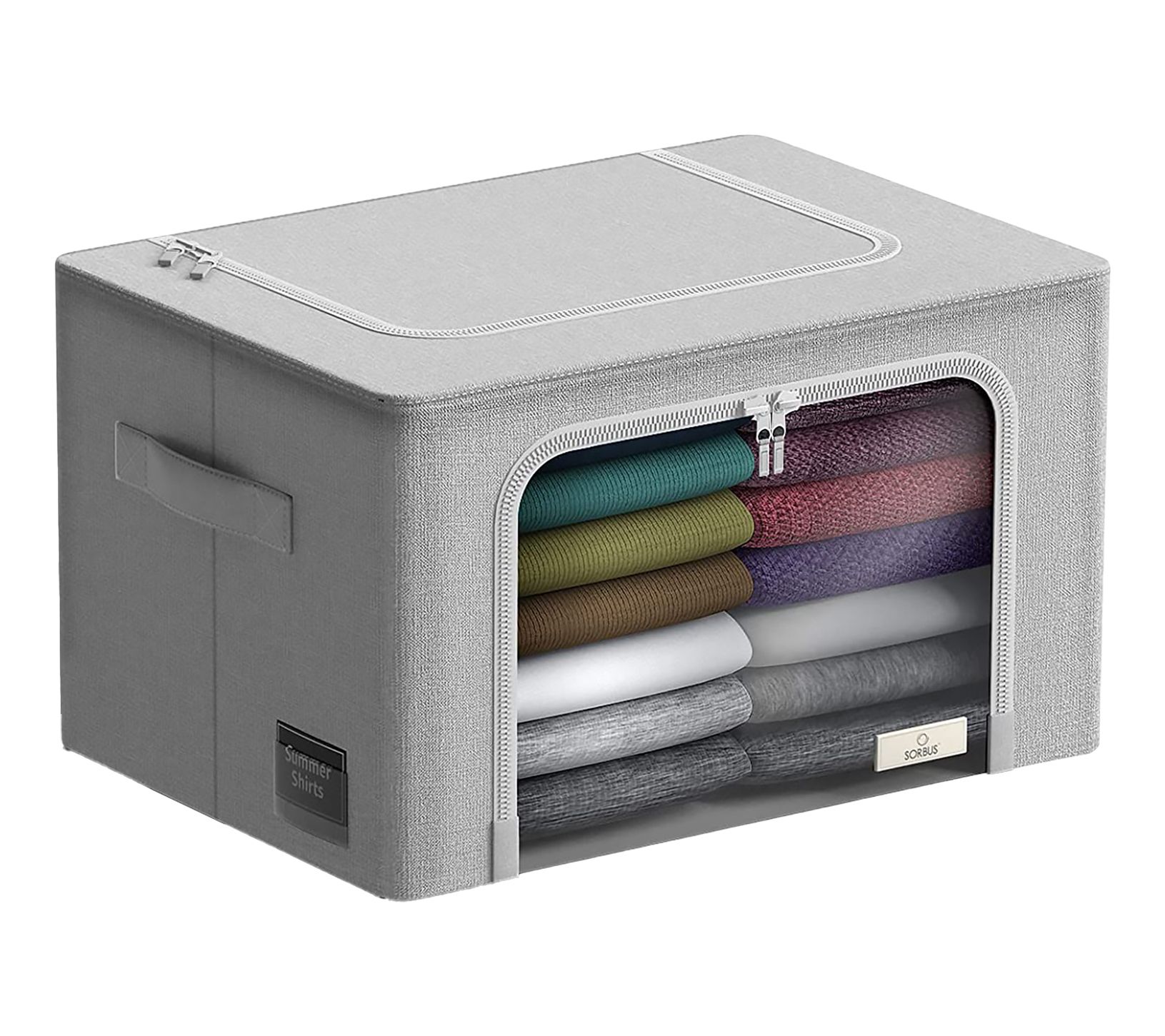 Sorbus Medium Foldable Storage Bin with Window