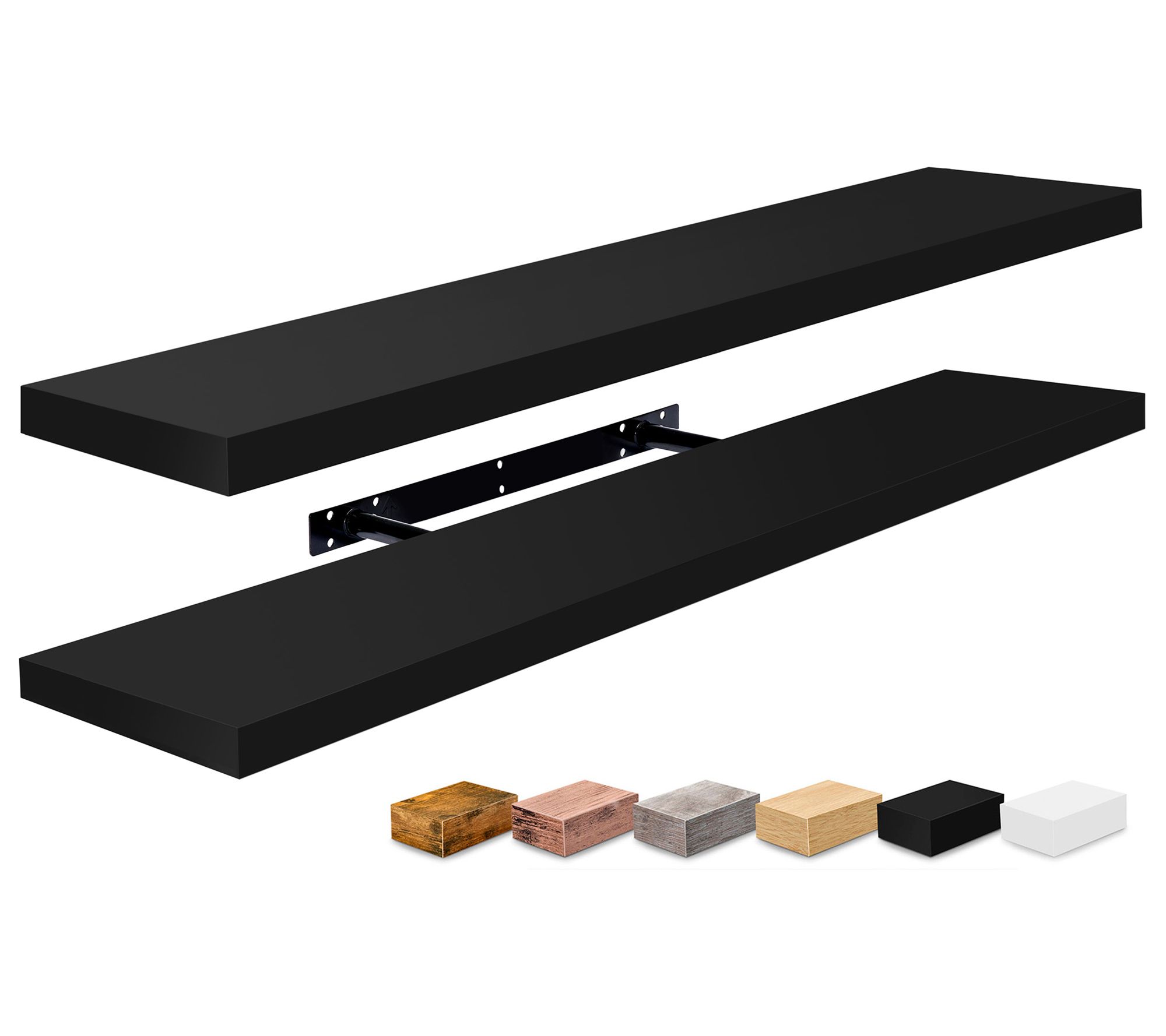 Sorbus Long Floating Shelves for Wall, 2 Pack Wall Mounted