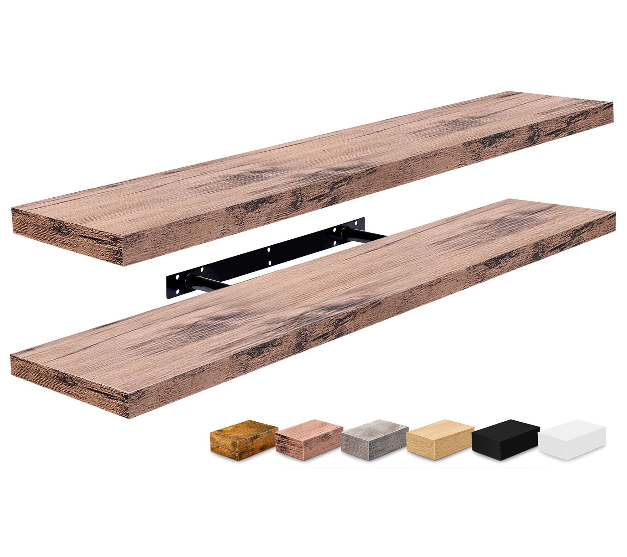 Sorbus Long Floating Shelves for Wall, 2 Pack Wall Mounted