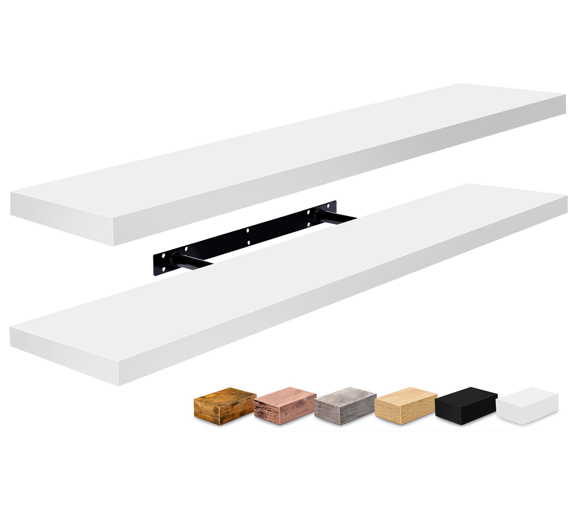 Sorbus Long Floating Shelves for Wall, 2 Pack Wall Mounted