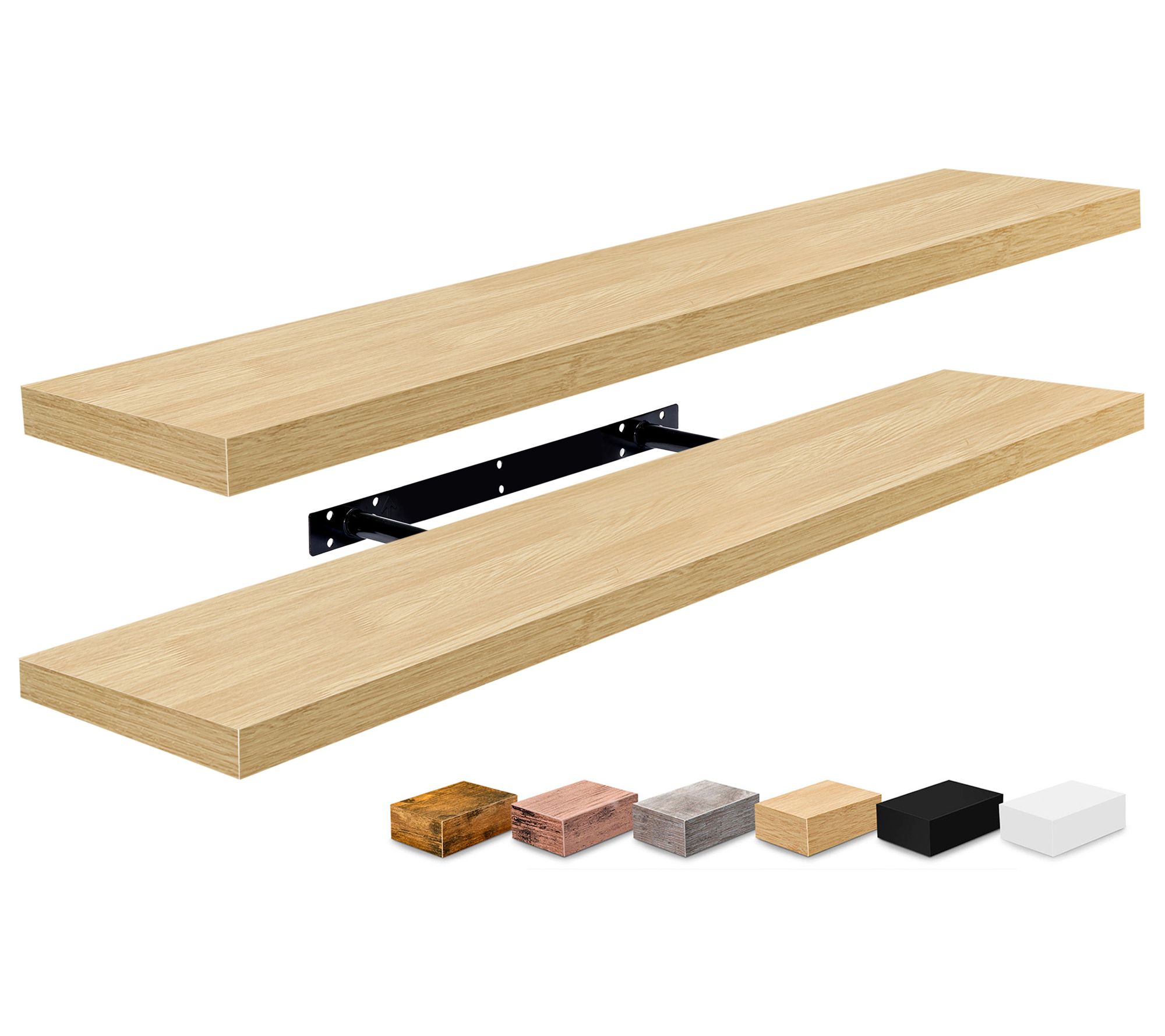 Sorbus Long Floating Shelves for Wall, 2 Pack Wall Mounted