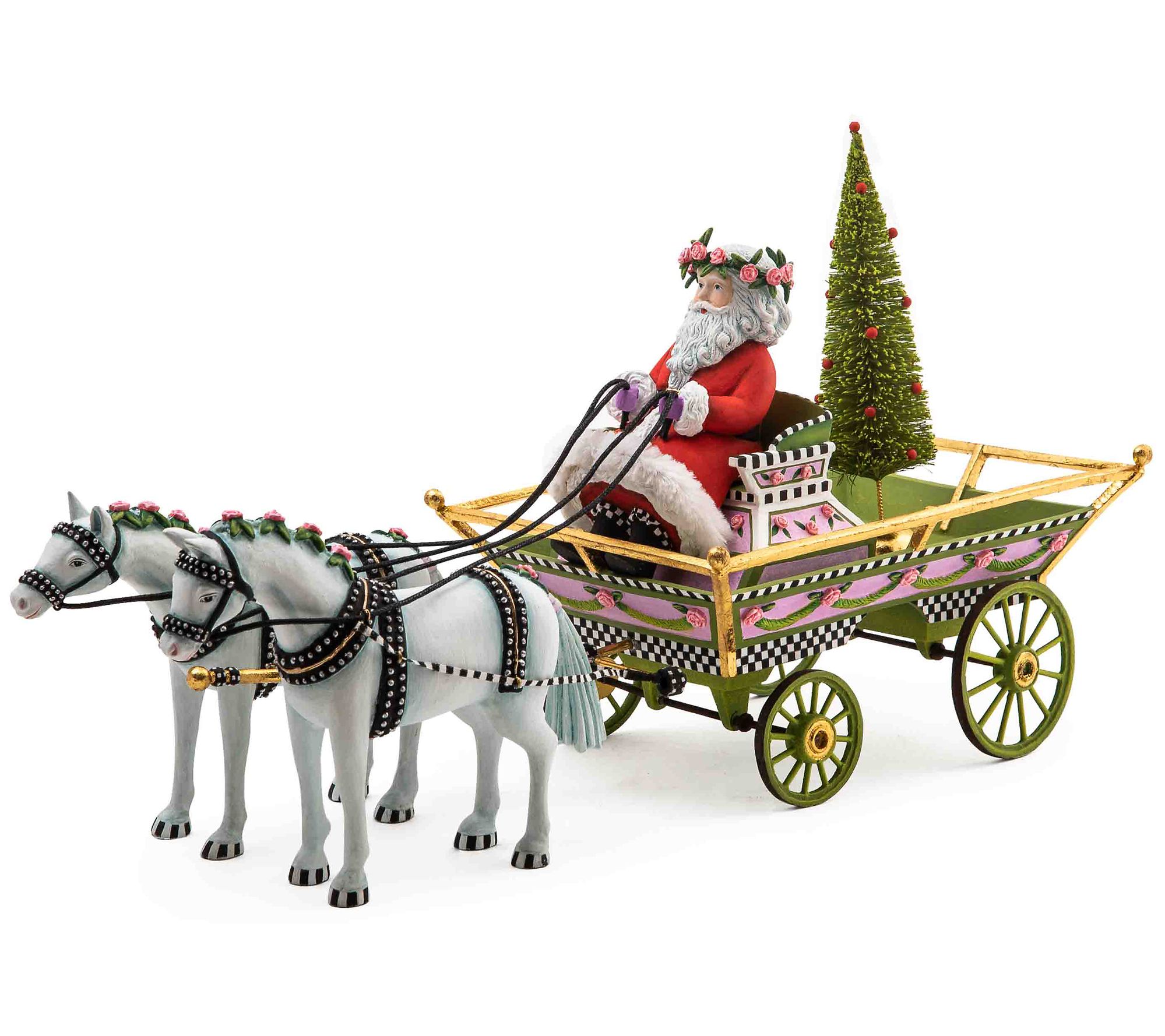 MacKenzie-Childs Holiday Caroler Horse Drawn Sleigh