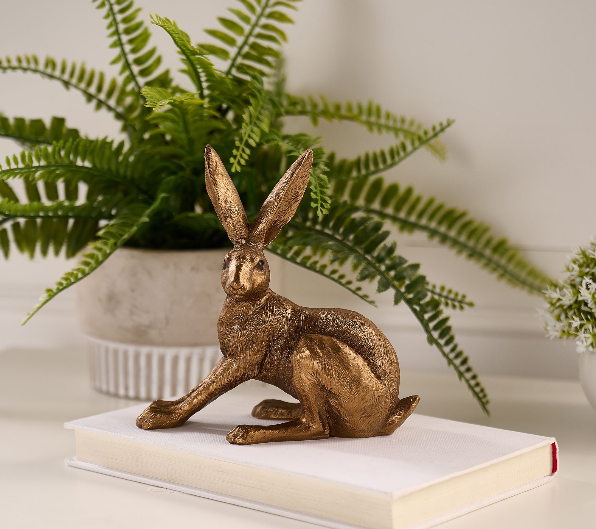 Cozy Cottage by Liz Marie Resin Sitting Bunny