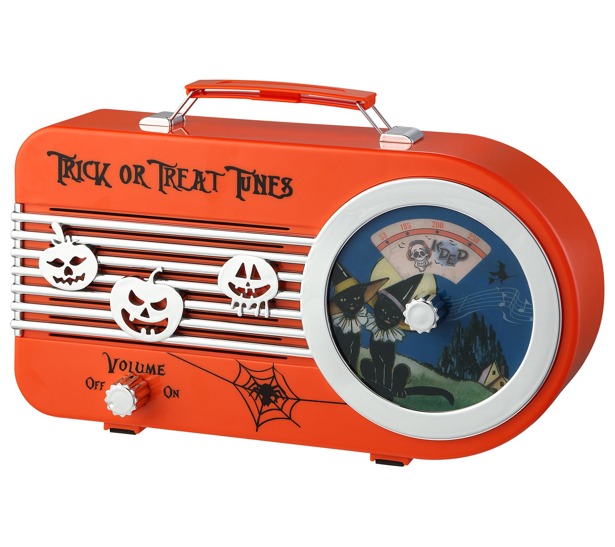 Mr. Halloween 10 in. Trick or Treat Orange Radio