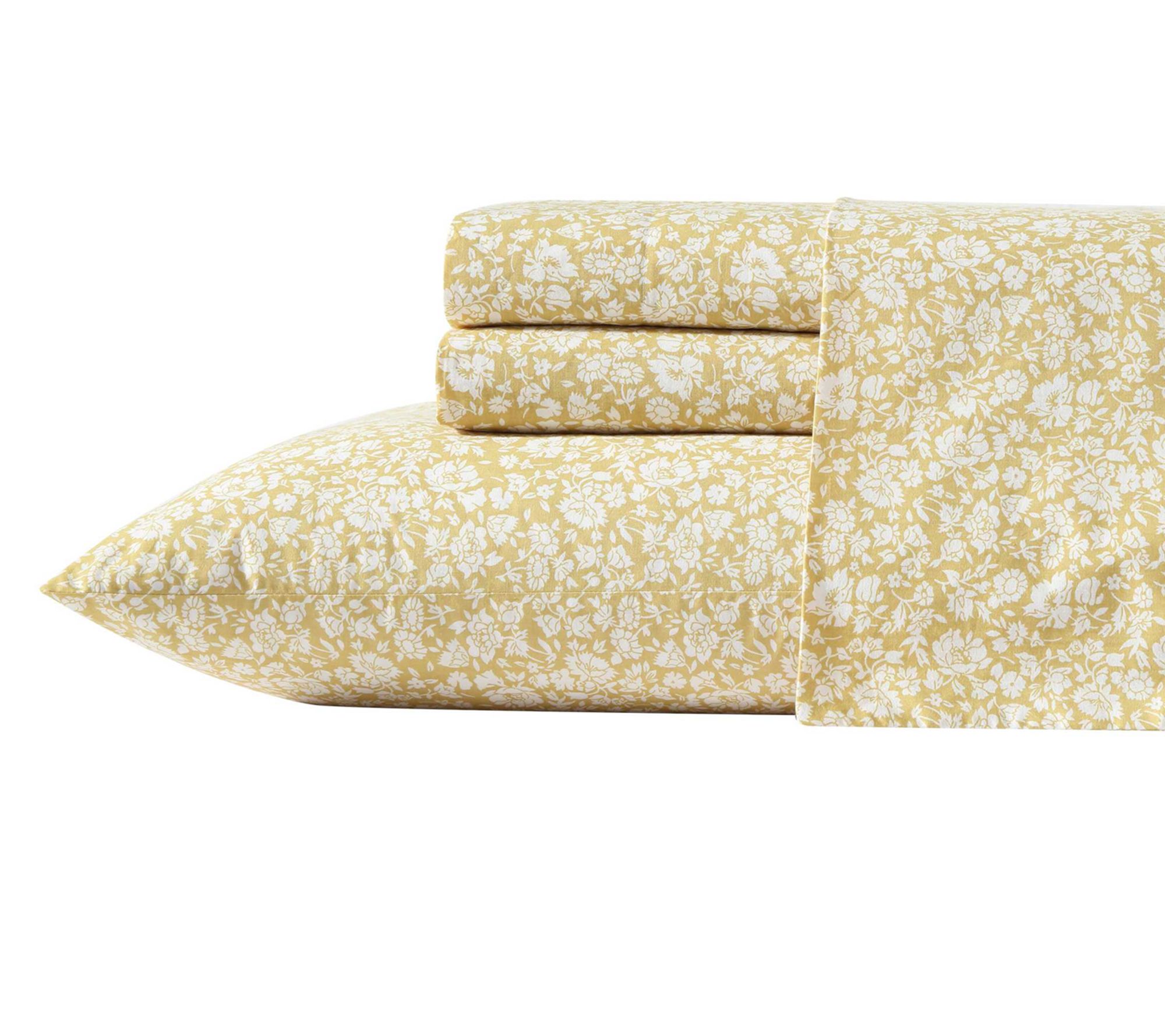 Laura Ashley Heirloom Ditzy Gold Queen Sheet Set