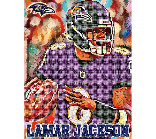 SPORTICULTURE Baltimore Ravens Lamar Jackson Painting Kit