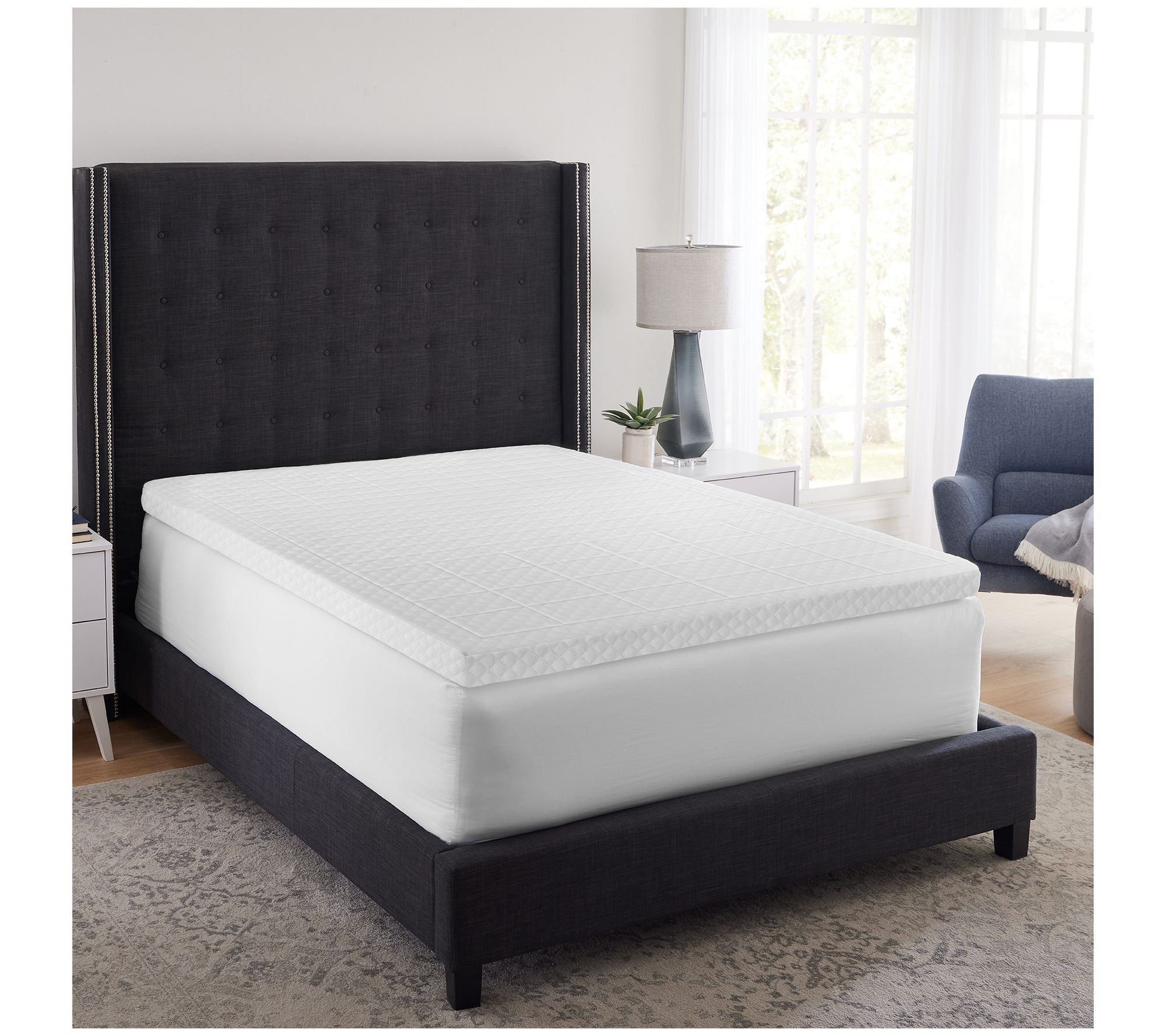 Bodipedic 3" Zoned Memory Foam Mattress Topper,Full