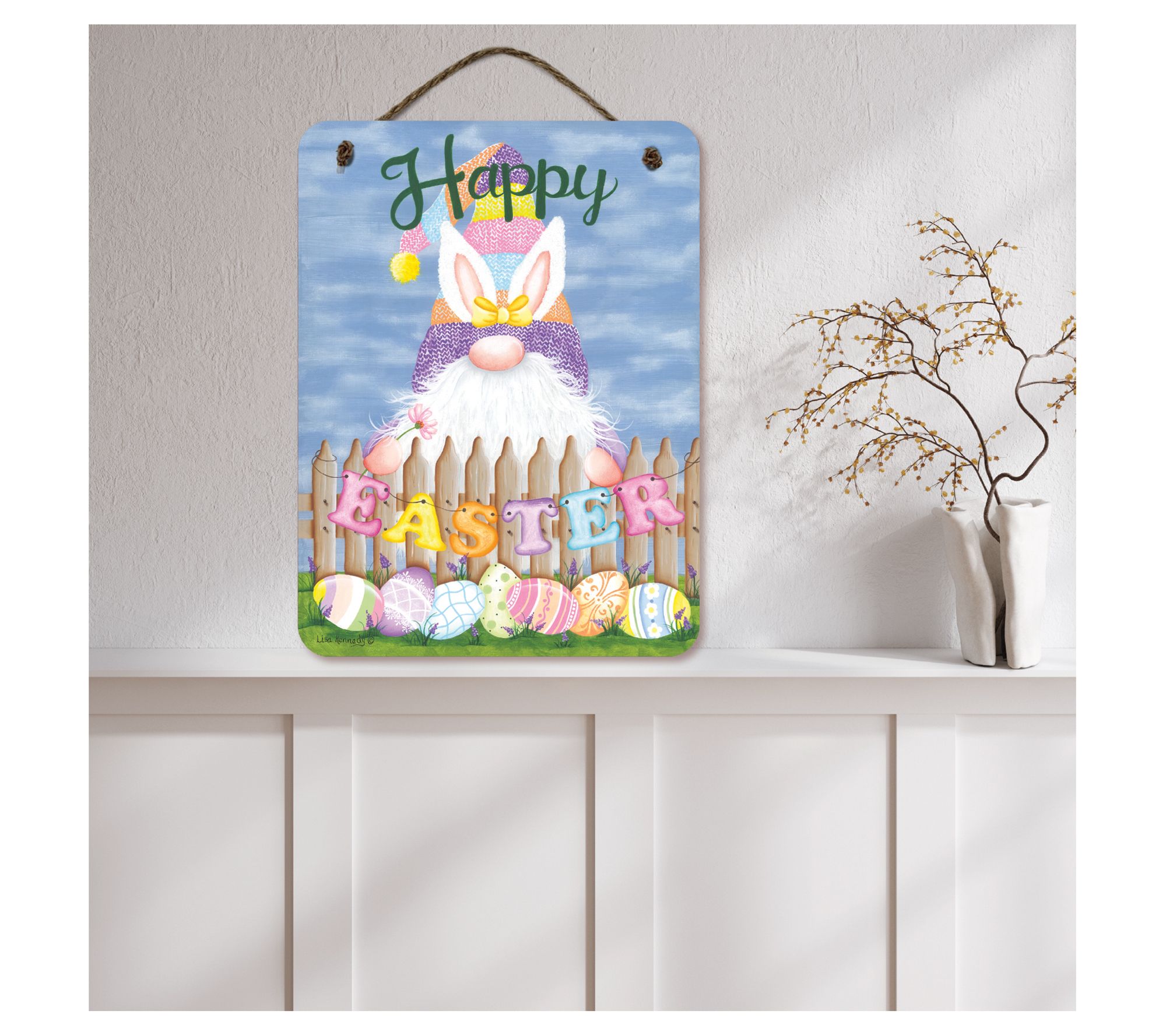 Courtside Market HELLO GNOME 12x16 Artboard with Twine