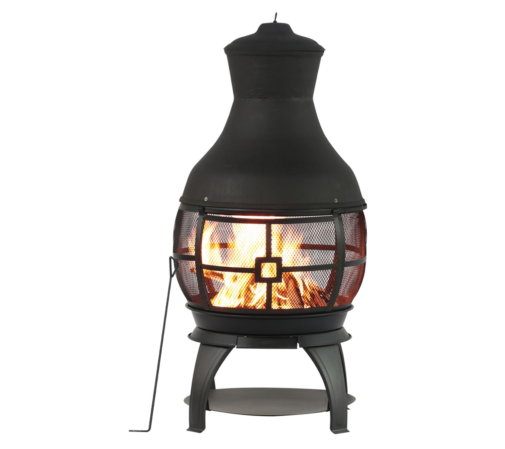 HEATMAXX Outdoor Cast Iron Chiminea Fire Pit