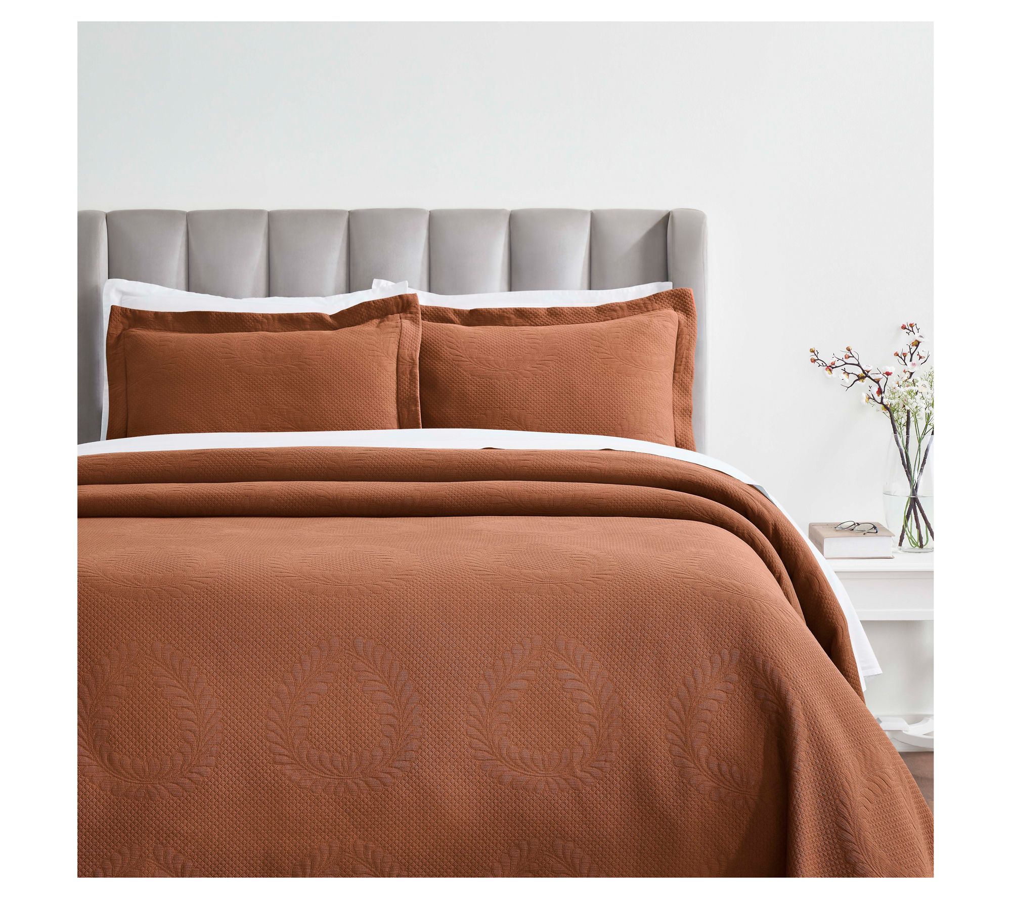 Superior Peploi Cotton Bedspread and Sham Set,King