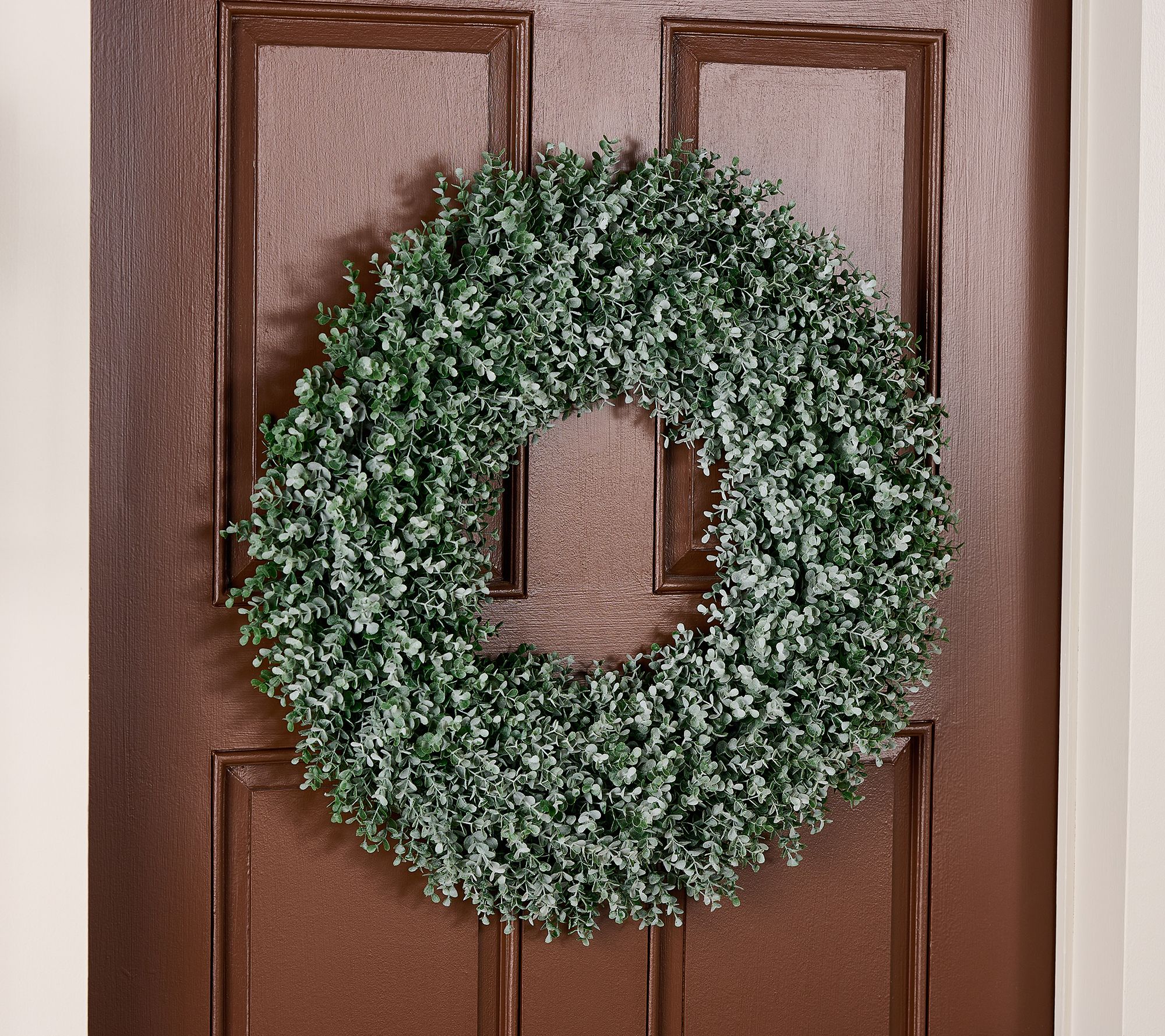 "As Is" Wicker Park 24" Indoor /Outdoor Boxwood Wreath