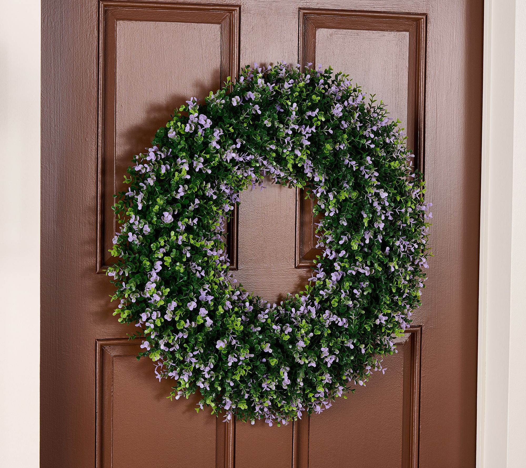 "As Is" Wicker Park 24" Indoor /Outdoor Boxwood Wreath