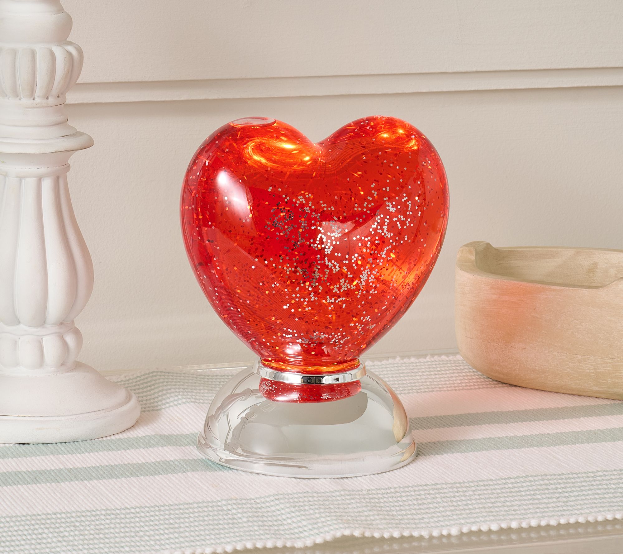 Illuminated Glitter Heart by Valerie