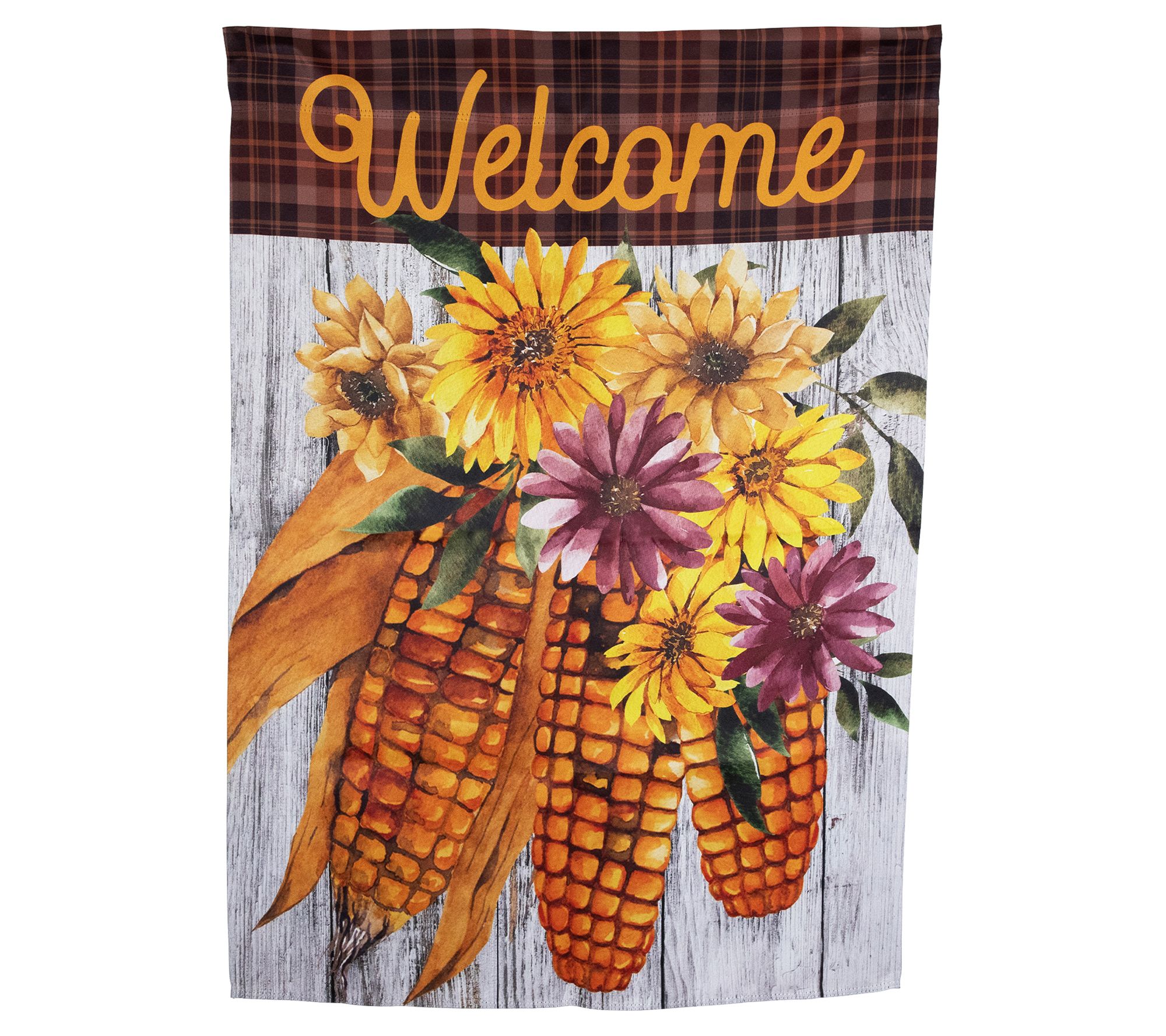 Northlight "Welcome" Harvest Yard House Flag 40" x 28"