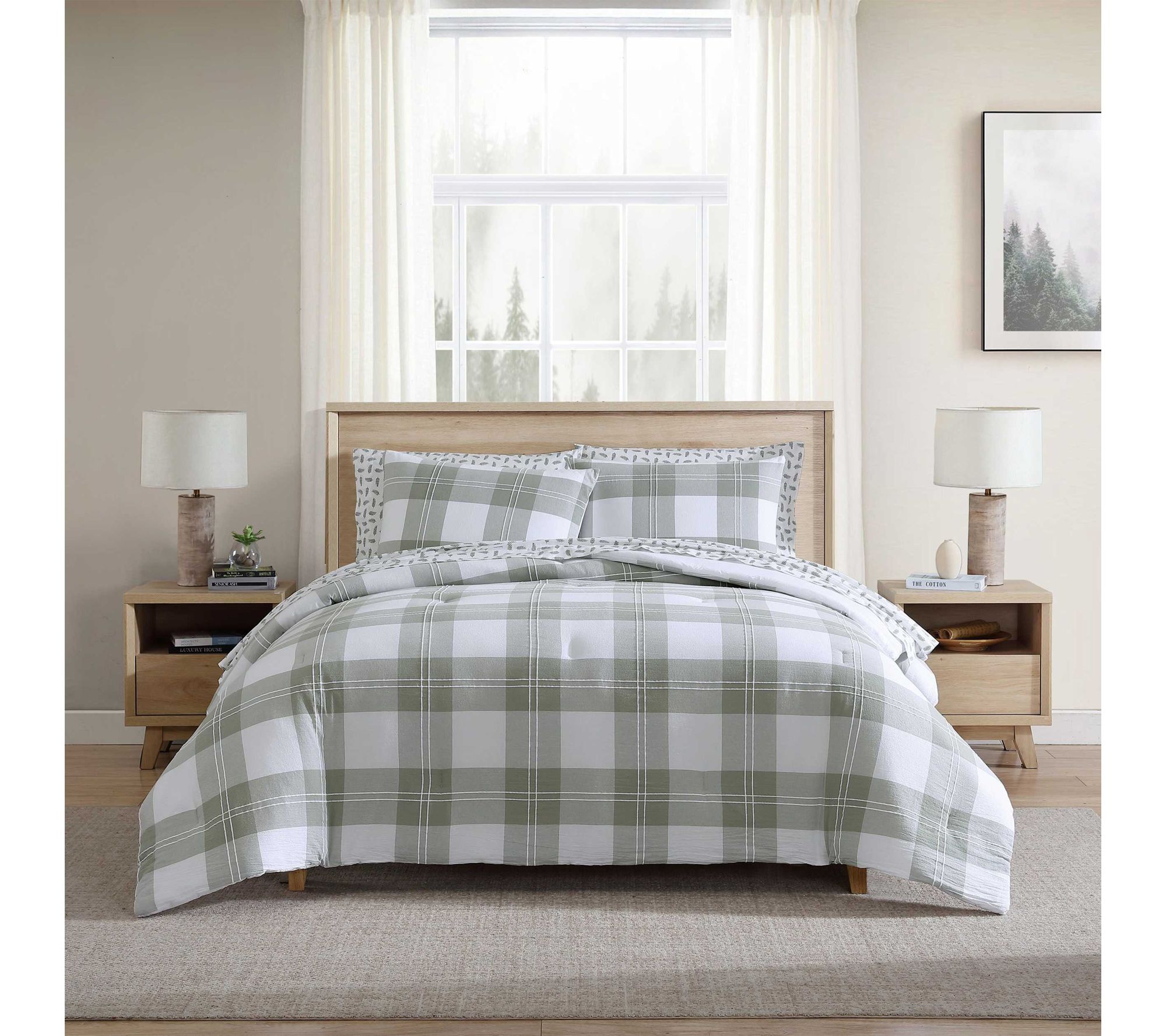 Eddie Bauer Mountain Embroidery Twin ComforterSet