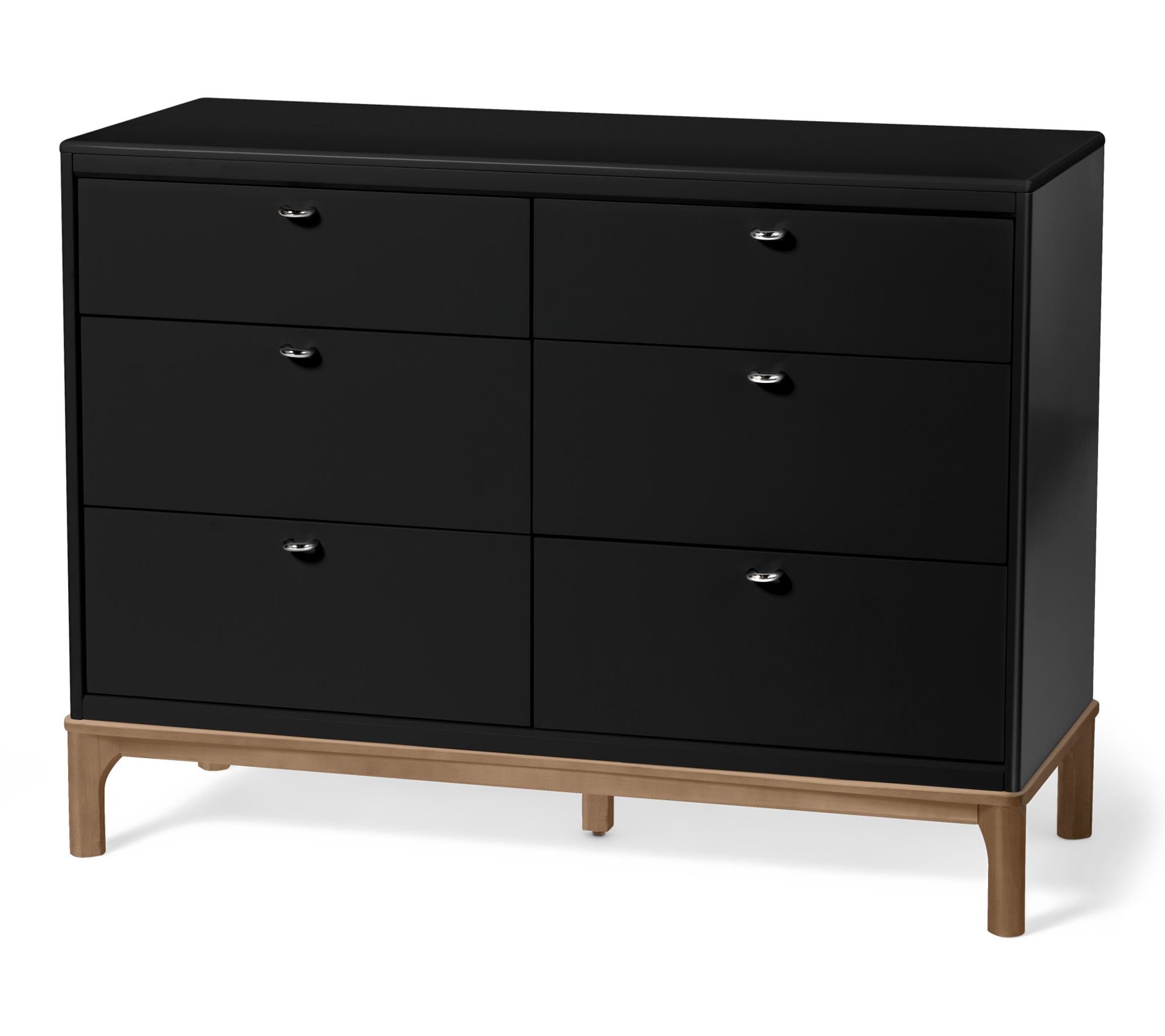 Little Seeds Laurel Double Dresser - Black/Chestnut
