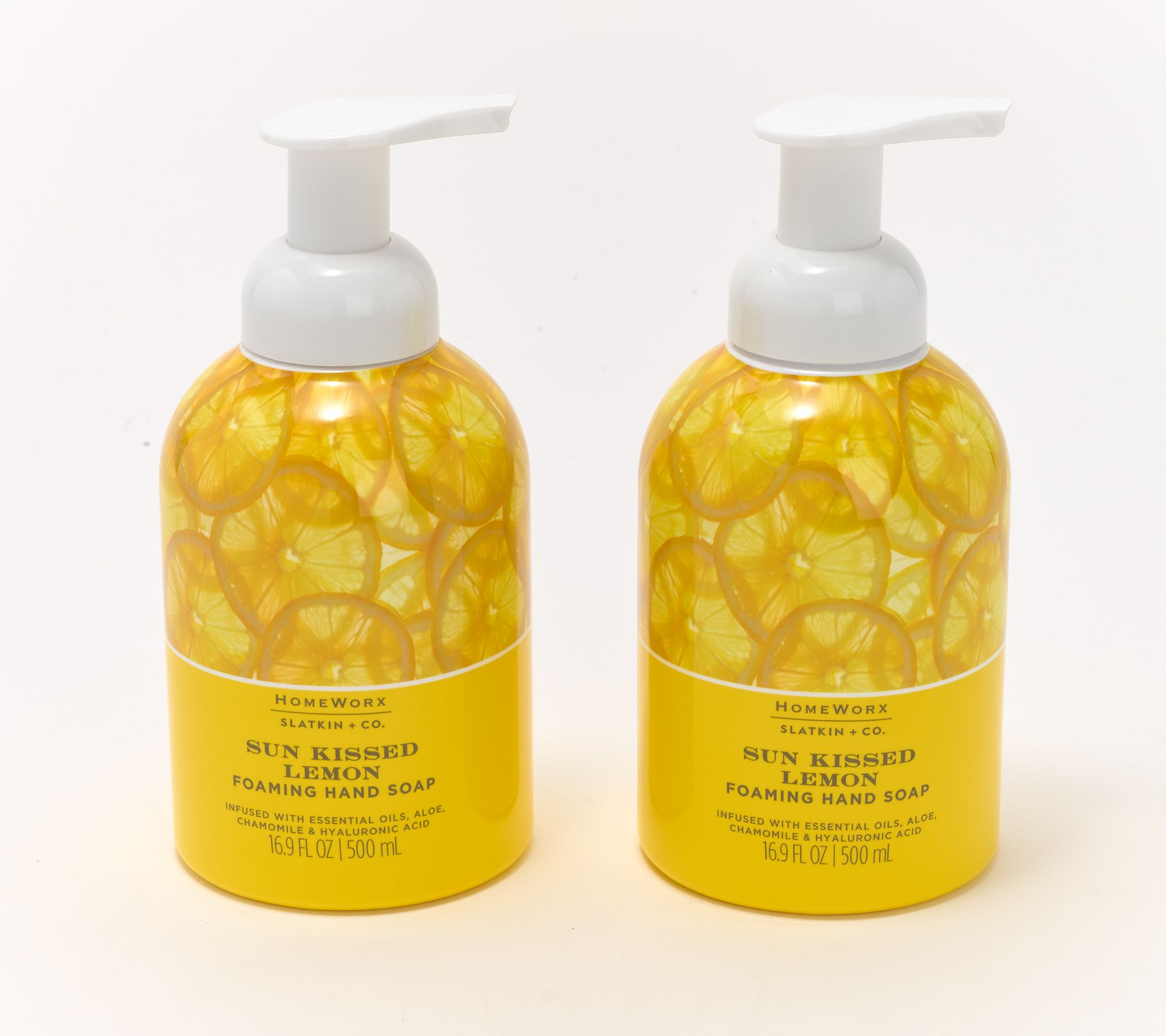 "As Is" HomeWorx by Slatkin + Co. S/2 16oz Hand Soaps-Lemon