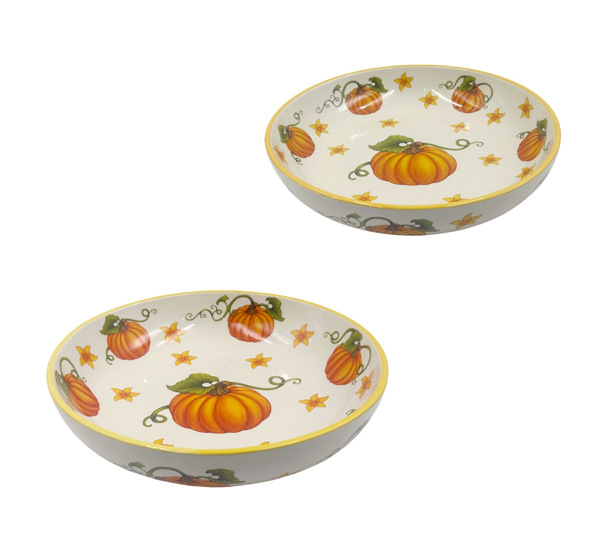 Temp-tations Nesting 2-qt & 3-qt Shallow Serving Bowls