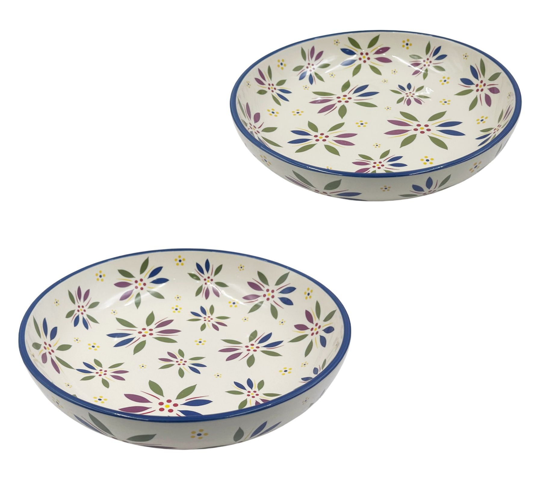 Temp-tations Nesting 2-qt & 3-qt Shallow Serving Bowls