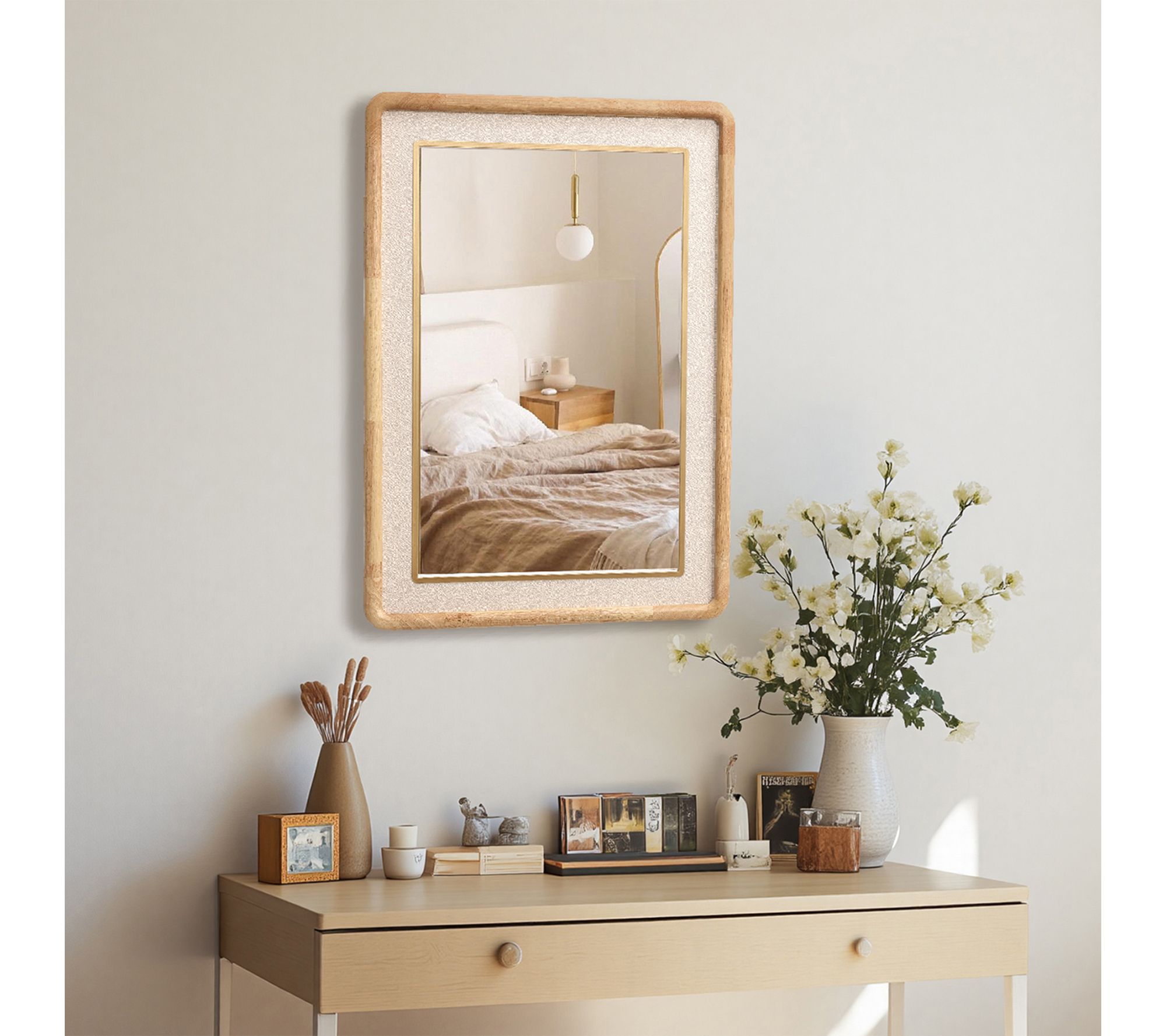 LuxenHome Rectangle 35.43"H x 23.62"W Wall Mirror