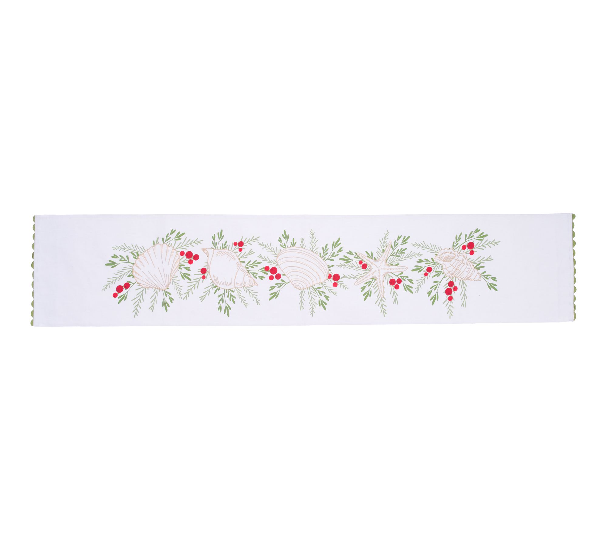 Coastal Tidings Coastal Christ mas Table Runne r  by Valerie