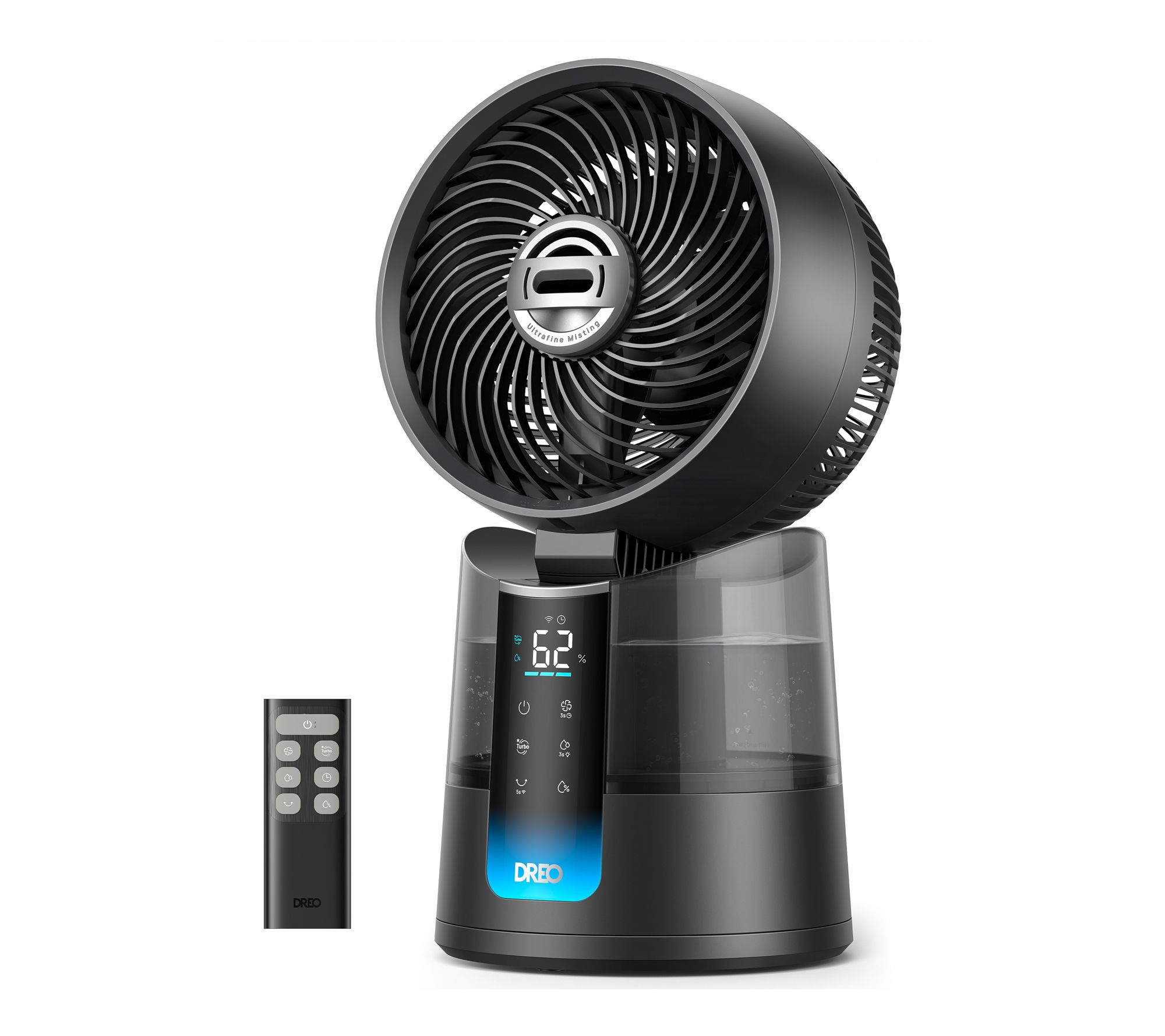 DREO Portable Evaporative Cooler Table Fan w/Remote 6 Speeds