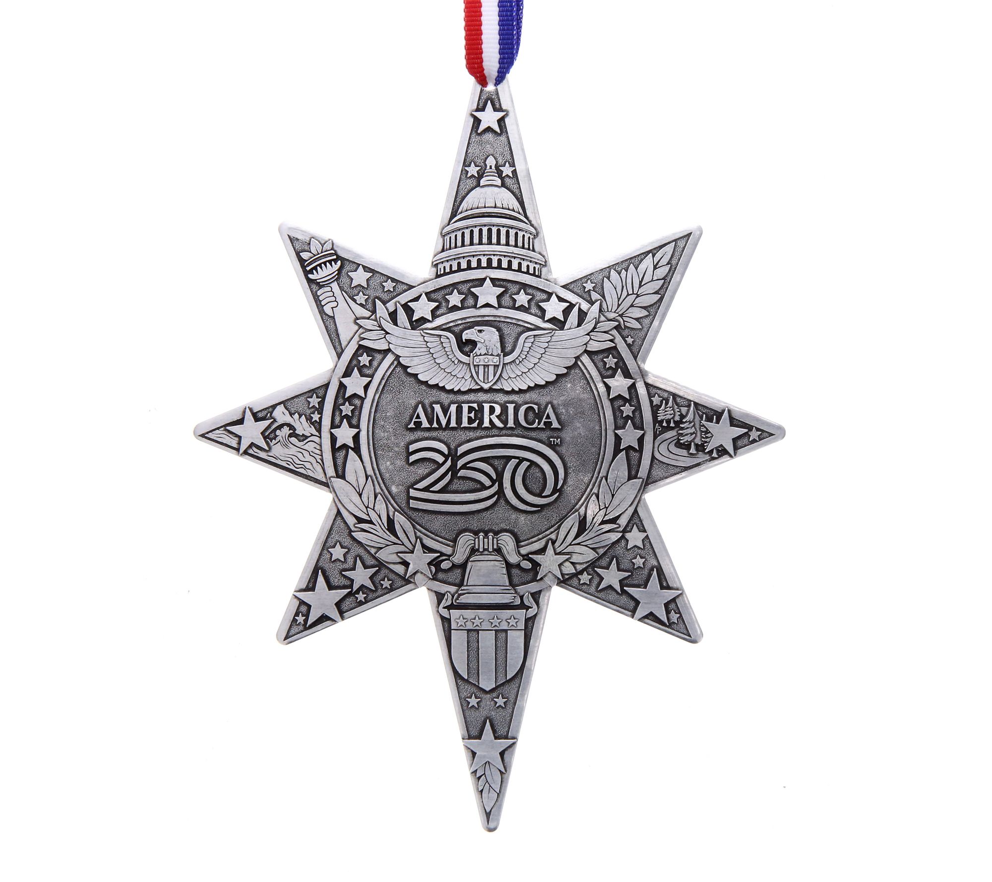 America250 Sea to Shining Sea Ornament, Aluminum