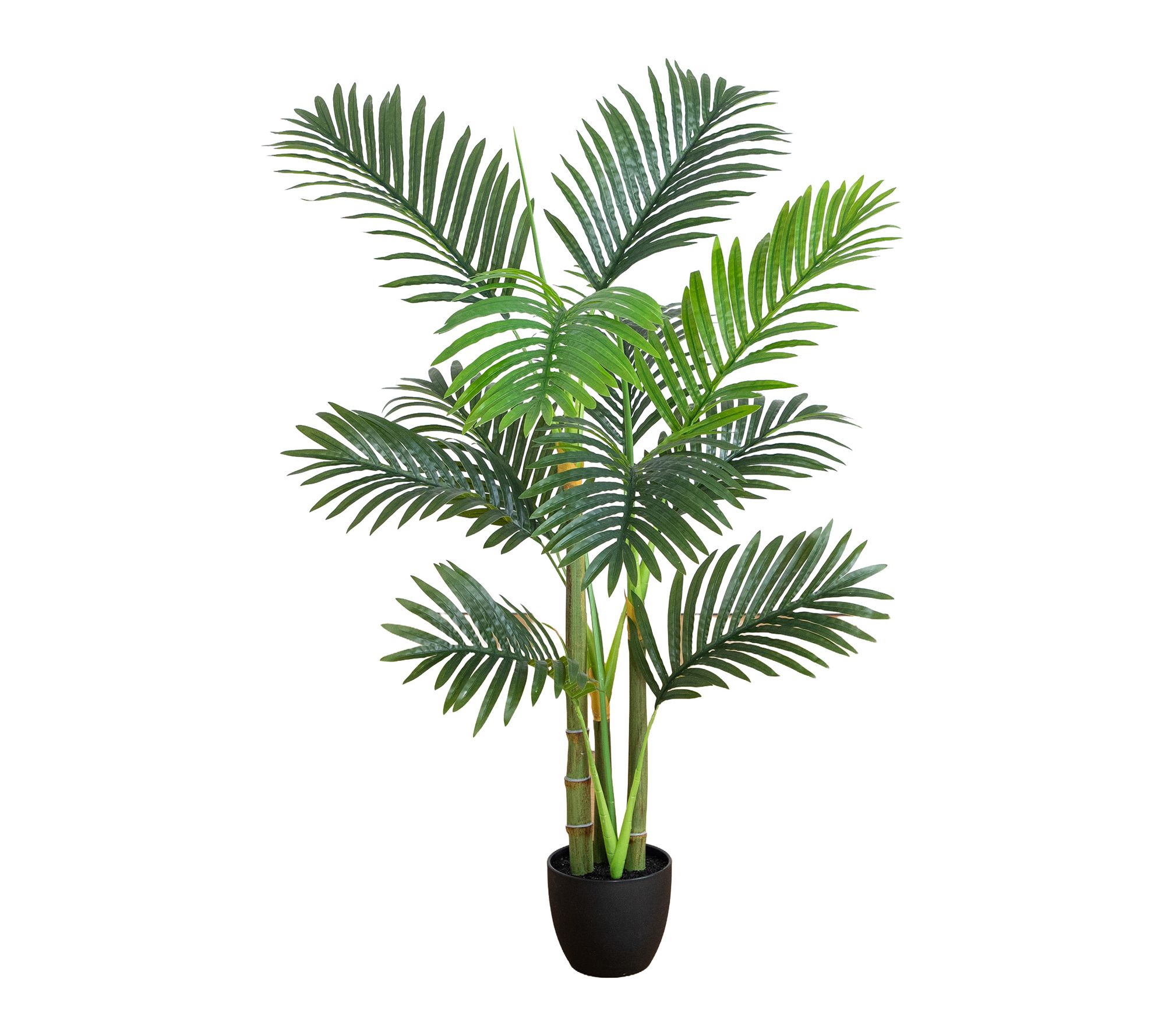 43-in Areca Palm Tree in White Planter by Nearly Natural