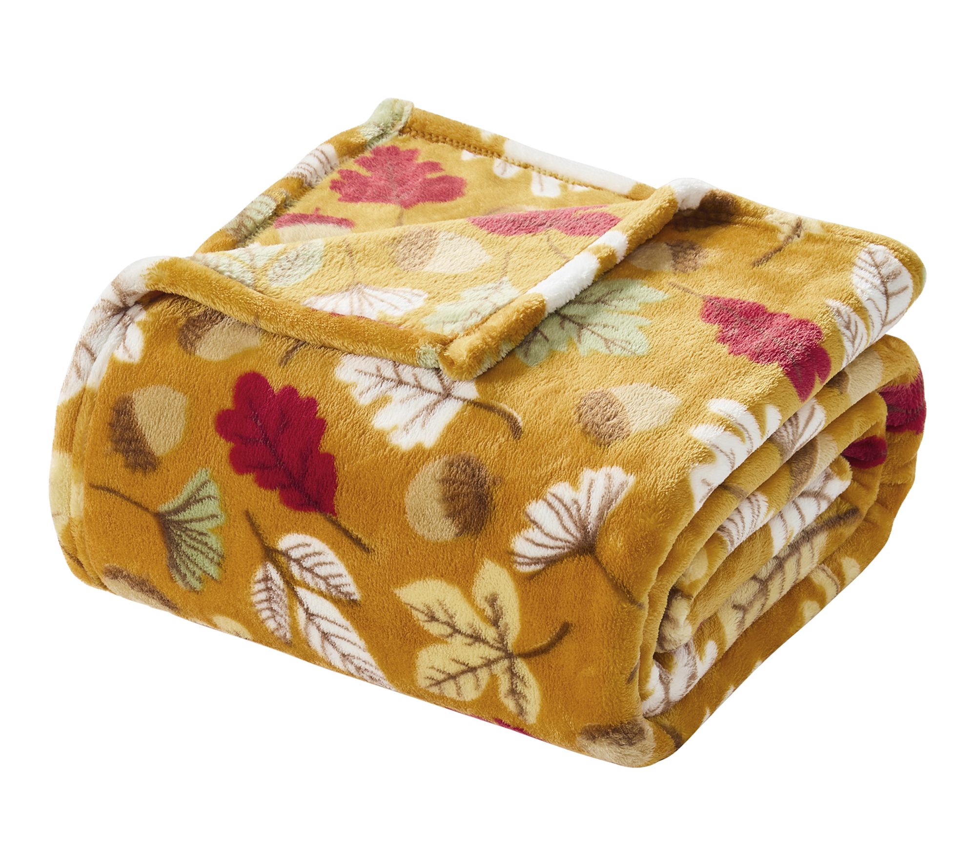 Hallmark Oakdale Plush Fall Throw Blanket