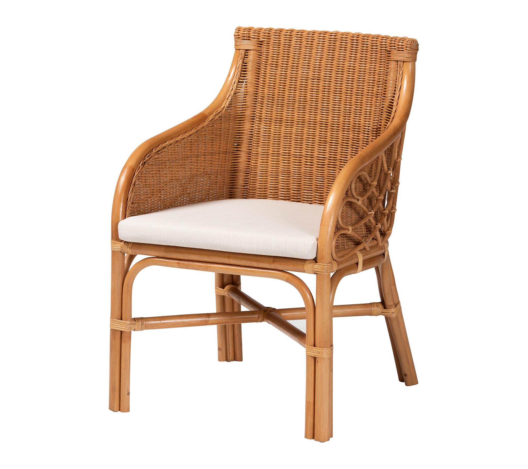 bali & pari Carolyn Light Honey Rattan Dining C air