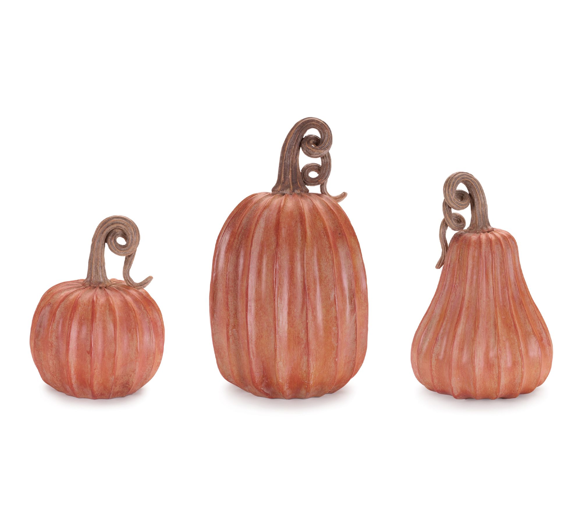Melrose Decorative Harvest Pumpkin (Set of 3)