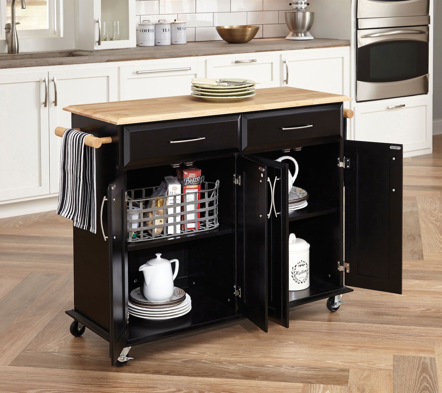Home Styles Dolly Madison Kitchen Island Cart - QVC.com