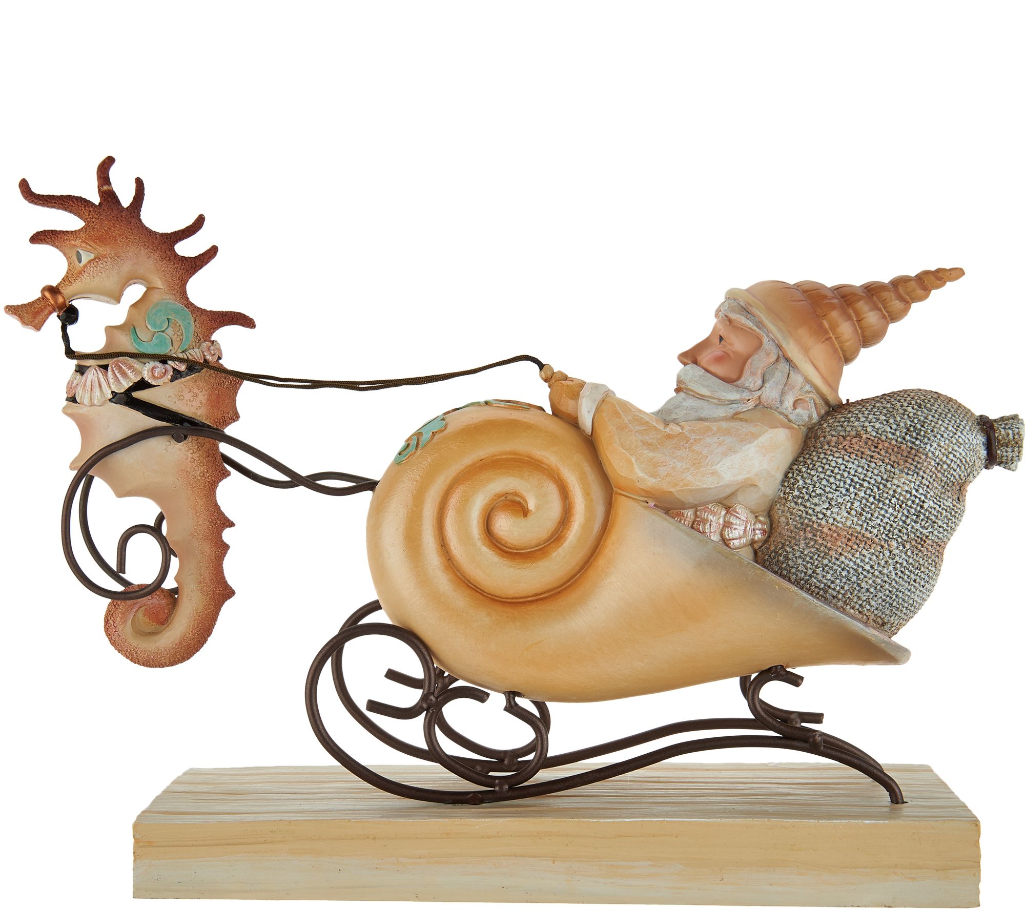 Jim Shore River's End Collection Santa and Shell Figurine - QVC.com