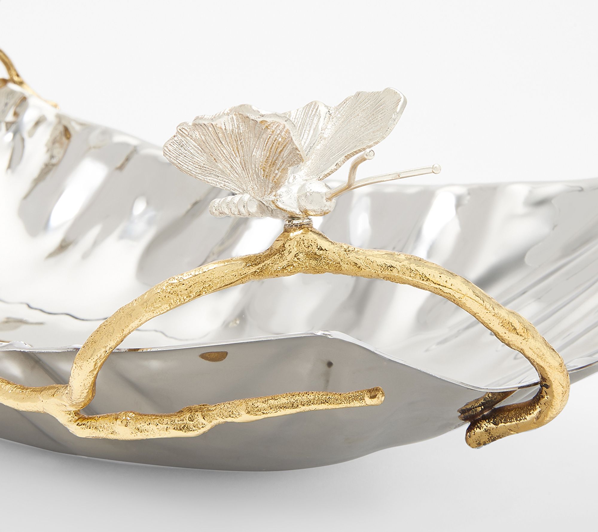 Inspire Me! Home Decor Vine and Butterfly Platter