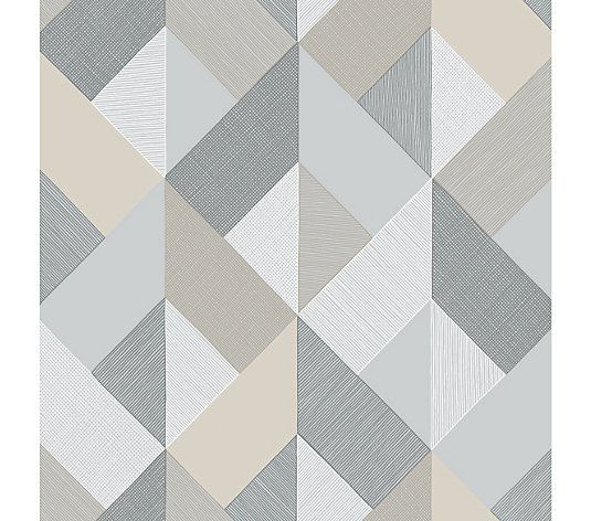 Stacy Garcia Home Marquetry Peel-and-Stick Wallpaper Roll