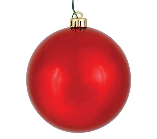 Vickerman 3" Shiny Ball Christmas Ornament, 12per Bag