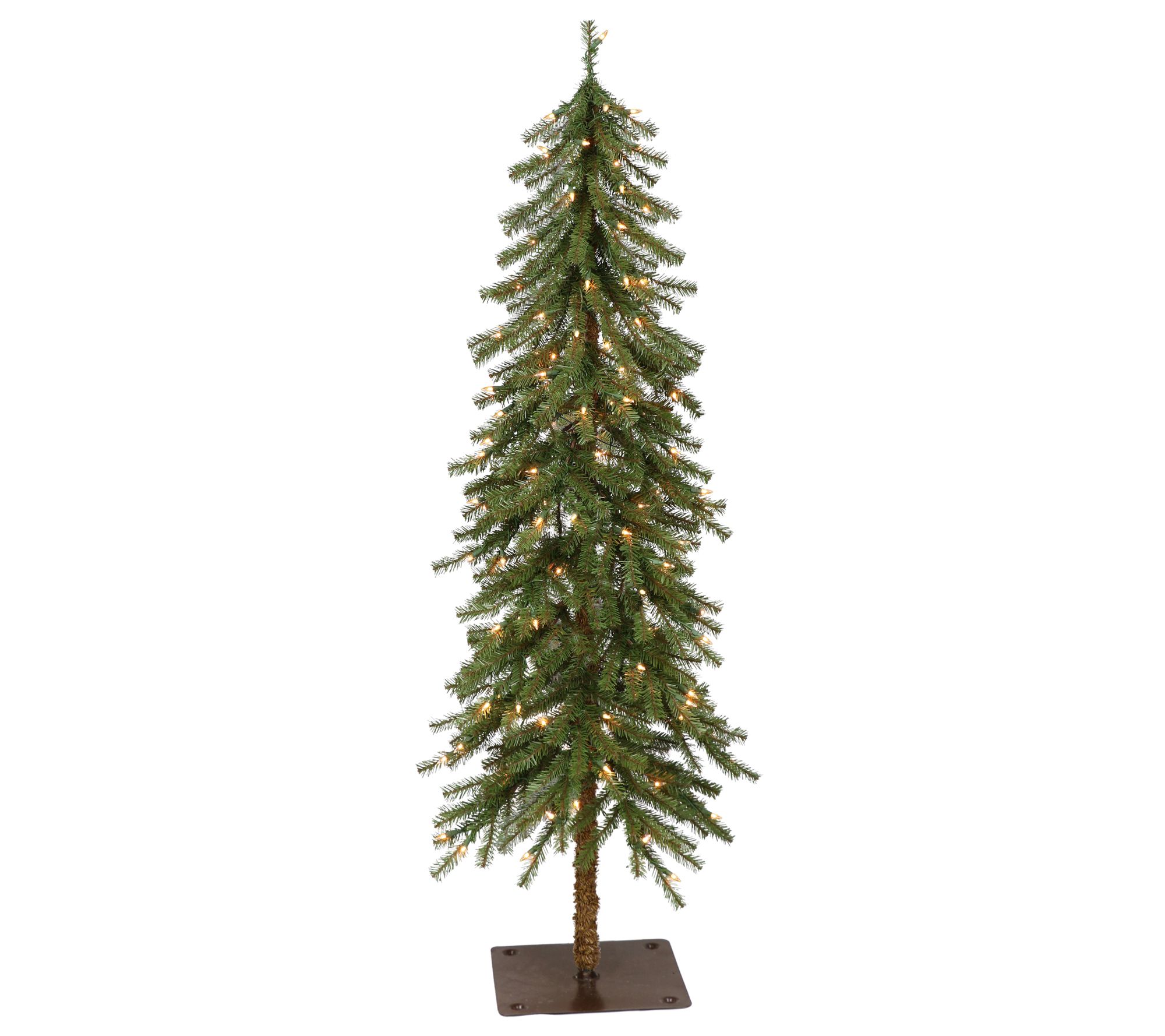 Alpine Corporation 4' Pre-Lit Artificial Wire Christmas Tree with Star, Silver