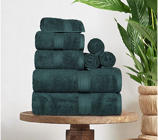 Superior Egyptian Cotton Absorbent 8-Piece Towel Set