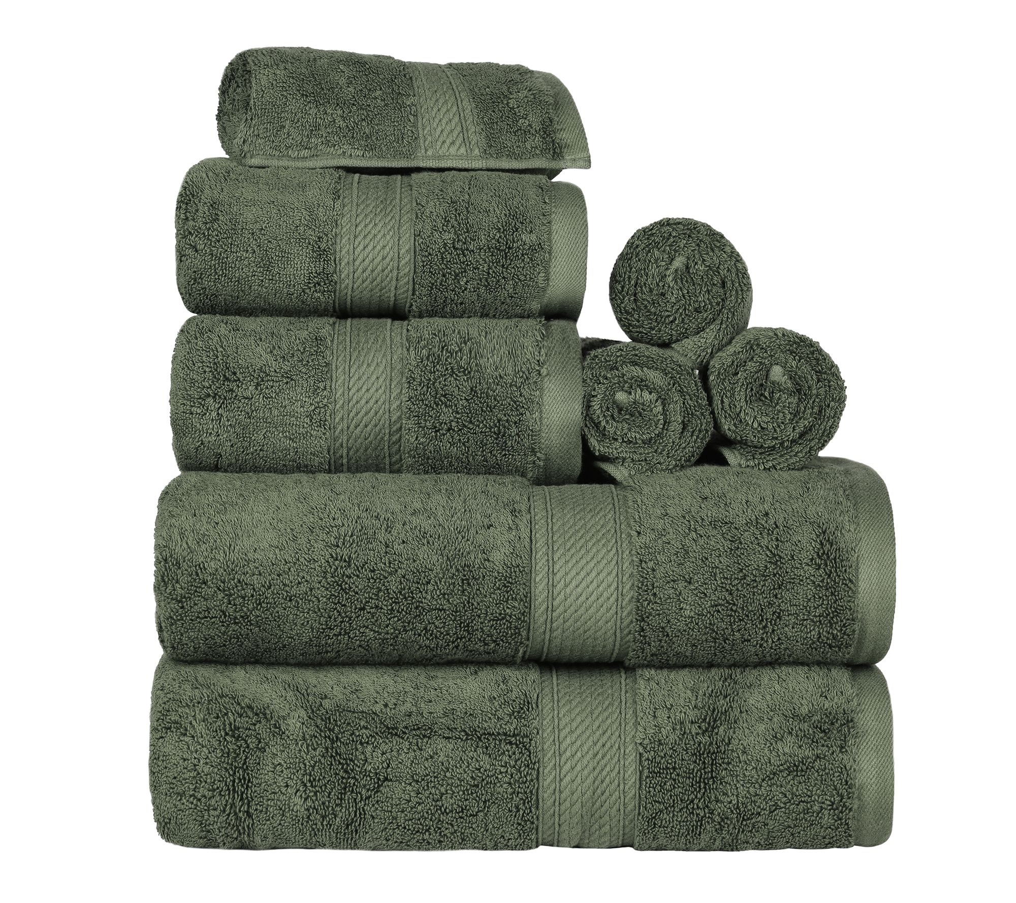 Superior Madison Egyptian Cotton Pile Plush 8-Ppiece Towel Set